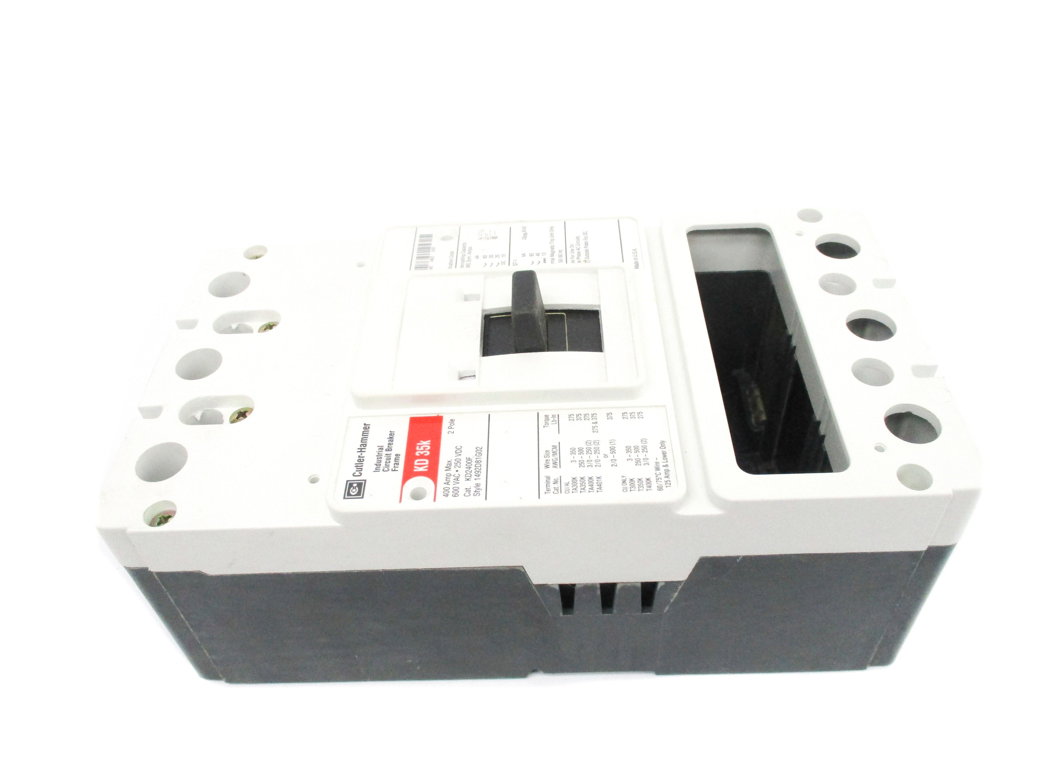 CUTLER HAMMER KD2400F SER. C 600/250V 400A NSMP