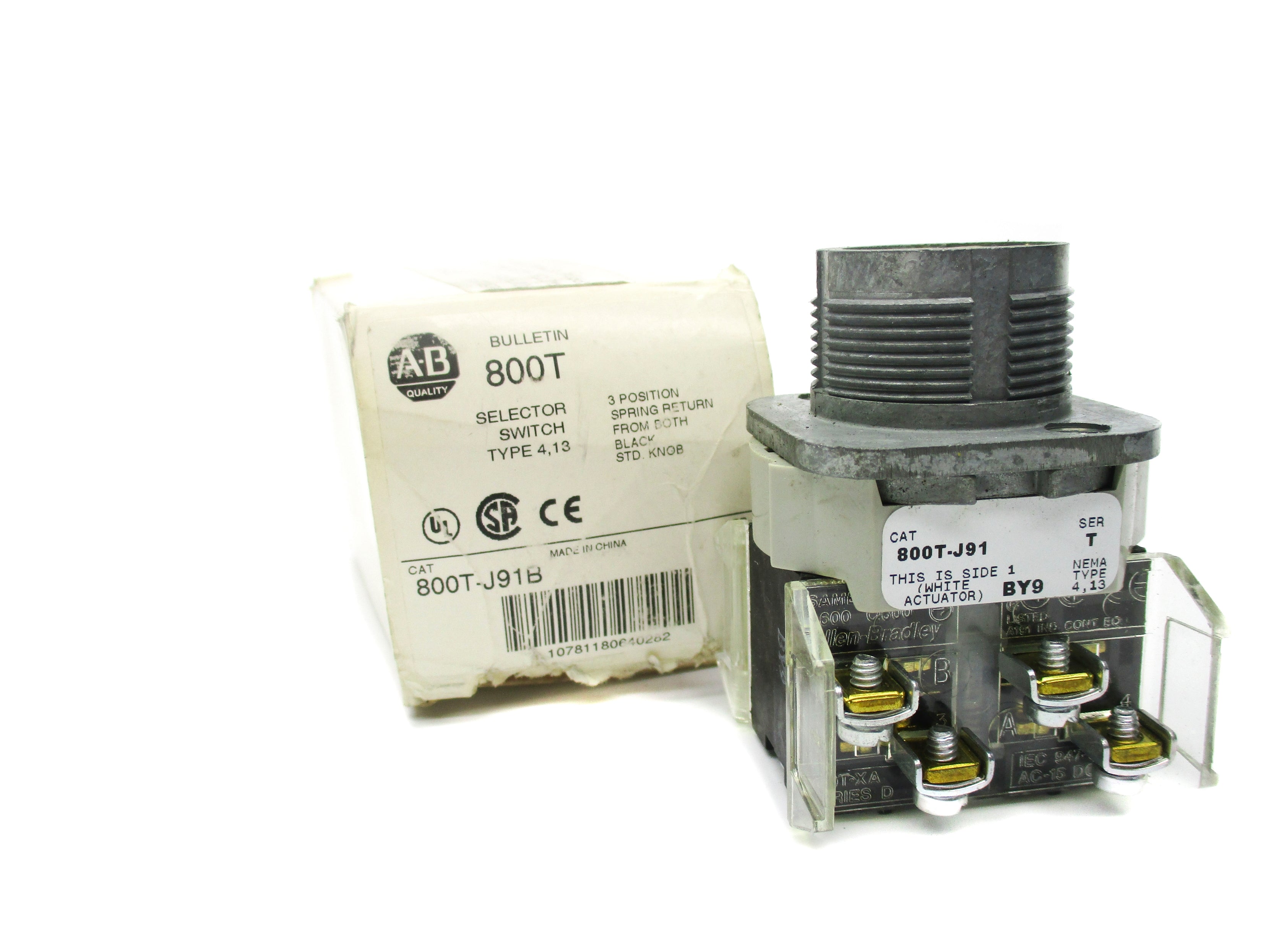 ALLEN BRADLEY 800T-J91B SER. T (AS PICTURED) (WH) NSMP