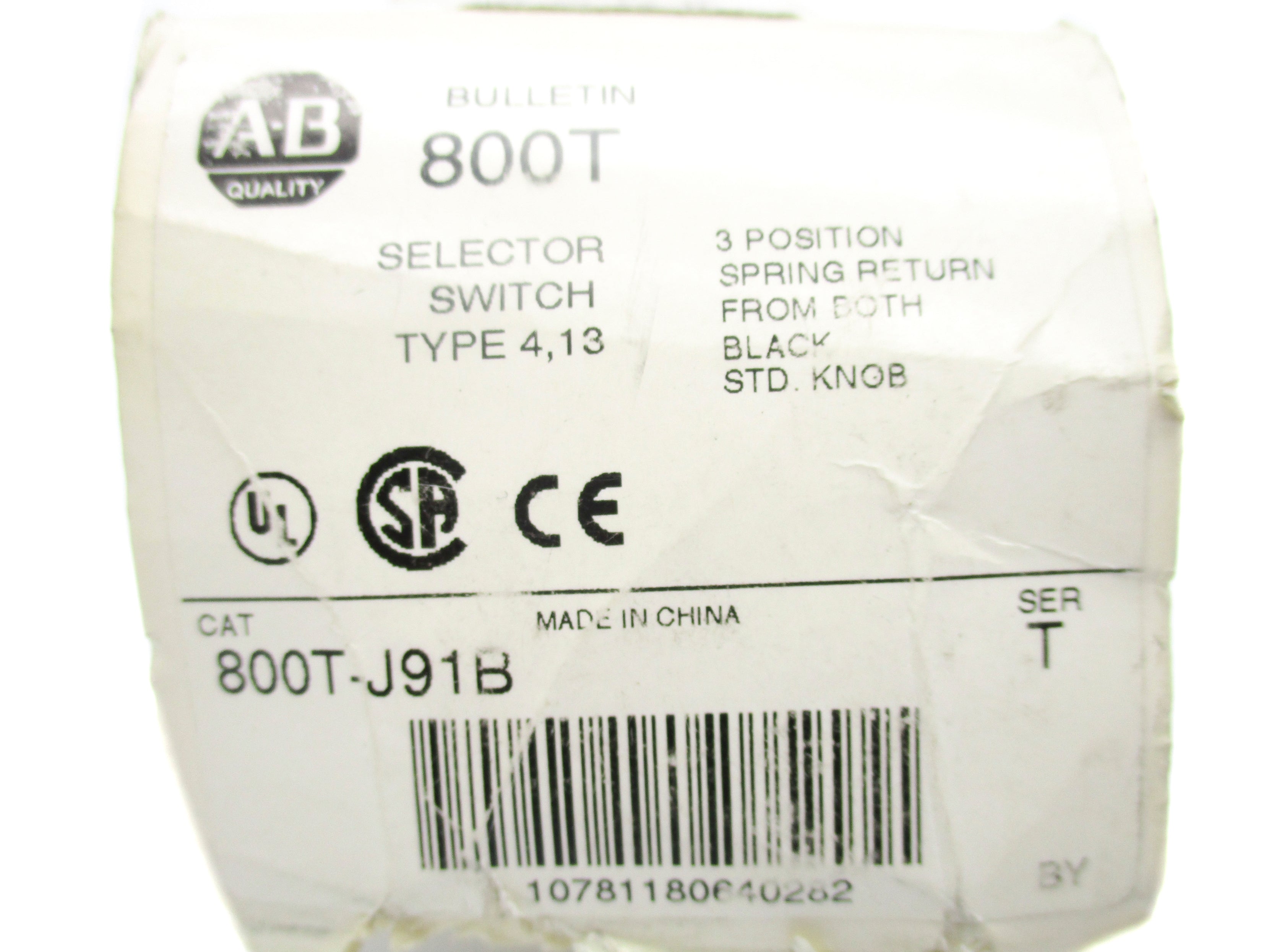 ALLEN BRADLEY 800T-J91B SER. T (AS PICTURED) (WH) NSMP