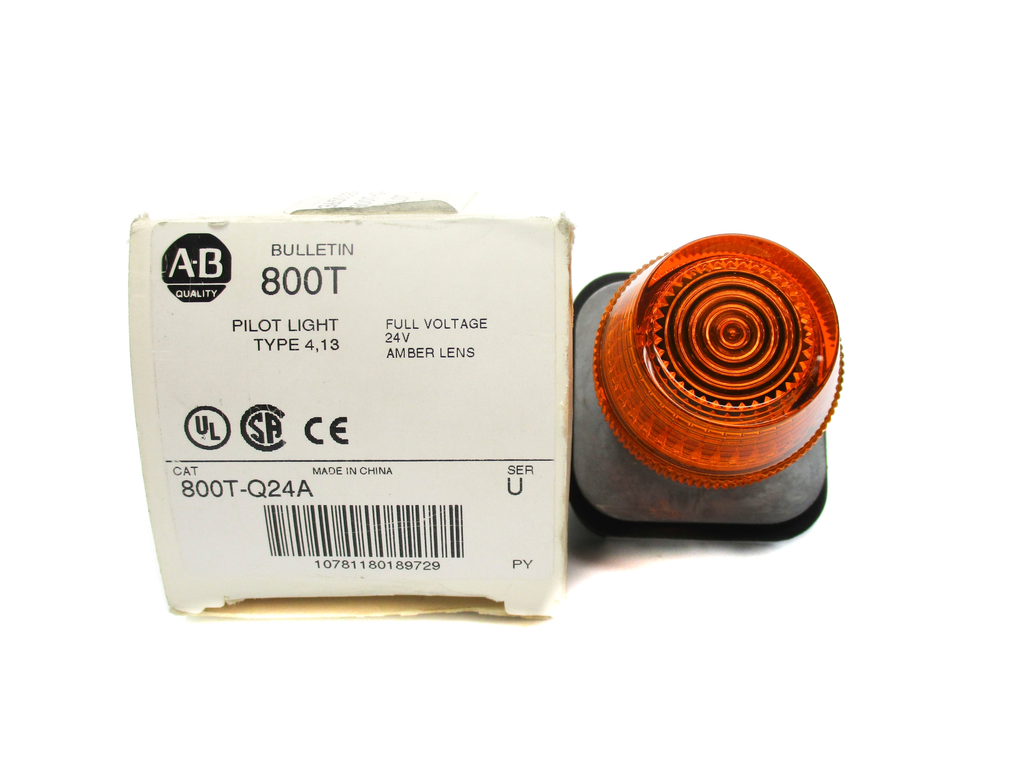ALLEN BRADLEY 800T-Q24A SER. U (WH) NSMP