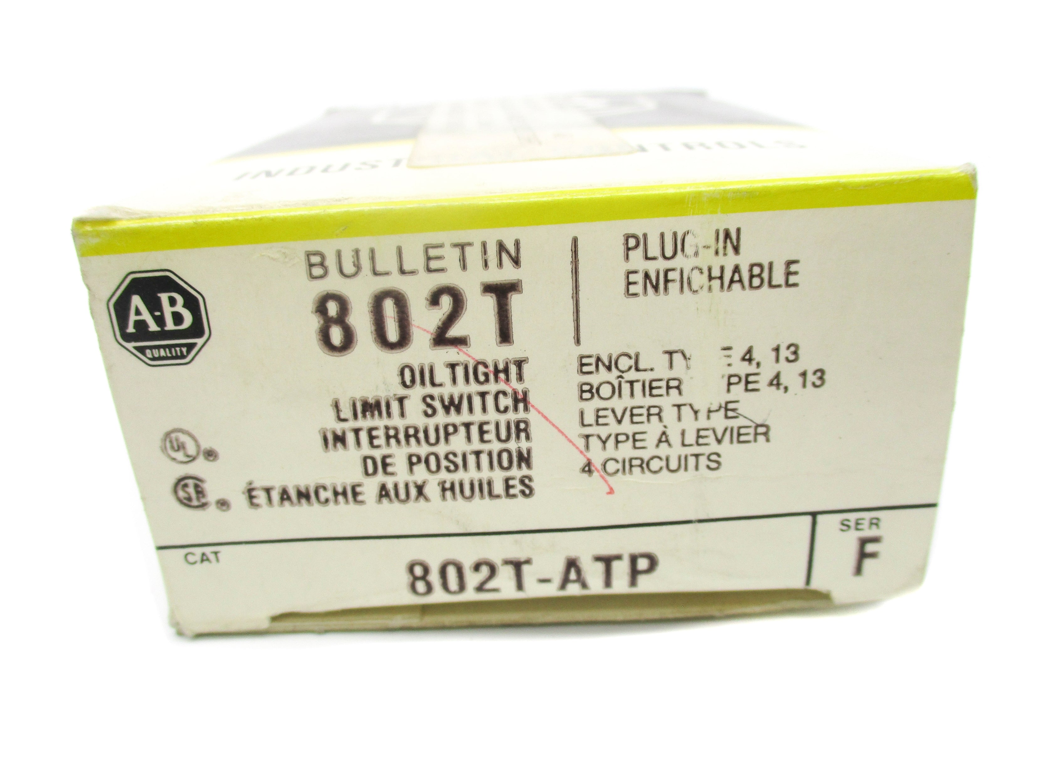 ALLEN BRADLEY 802T-ATP SER. F (BK/YL) NSMP