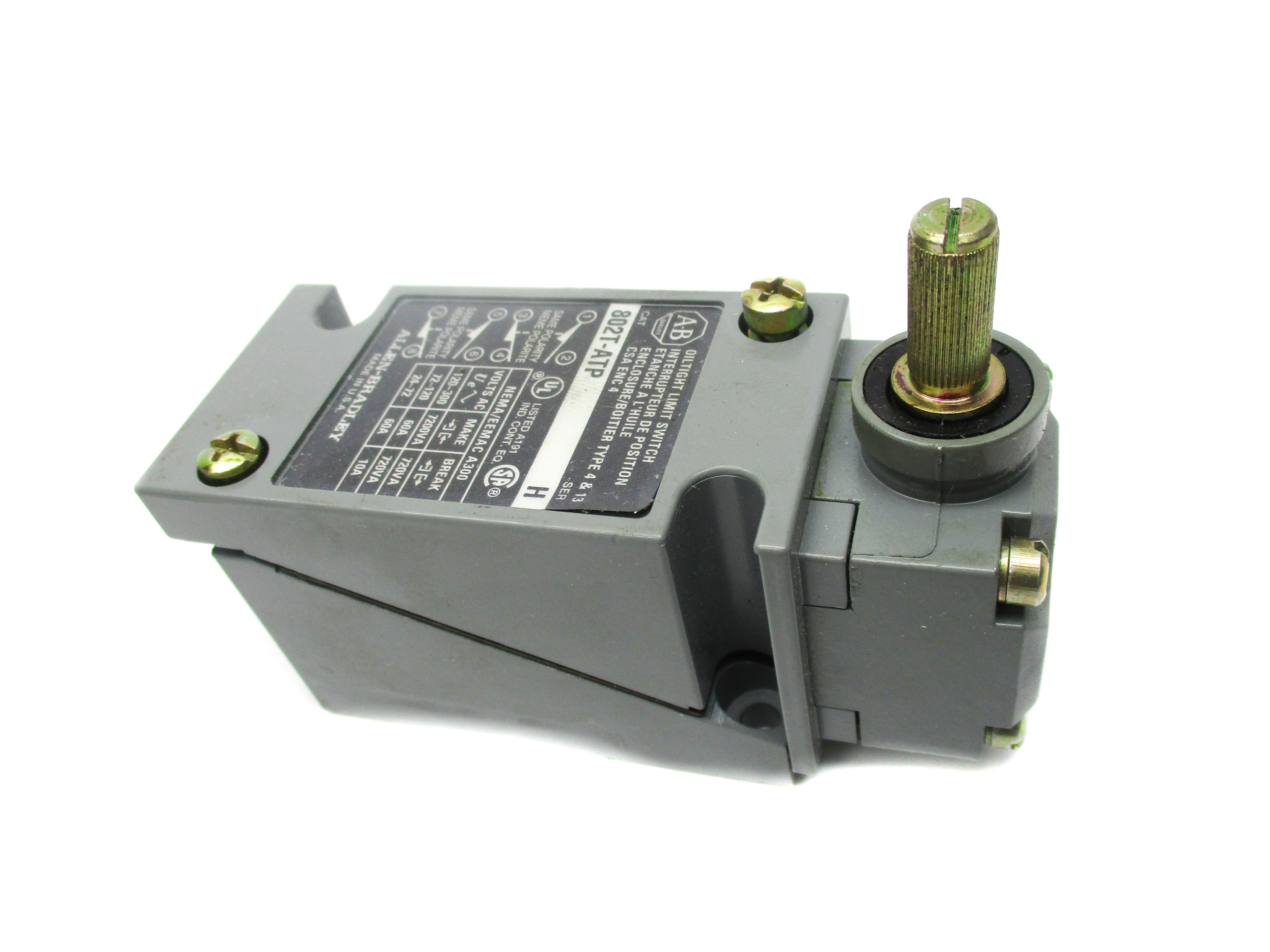 ALLEN BRADLEY 802T-ATP SER. H (BK/YL) NSMP