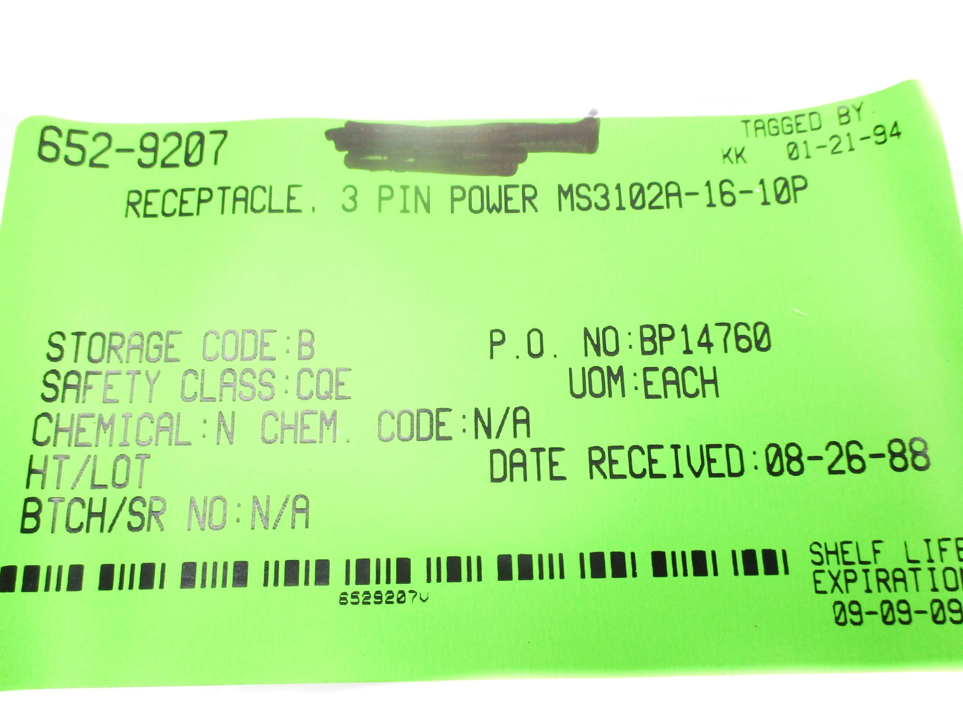 AMPHENOL MS3102A-16-10P NSNP