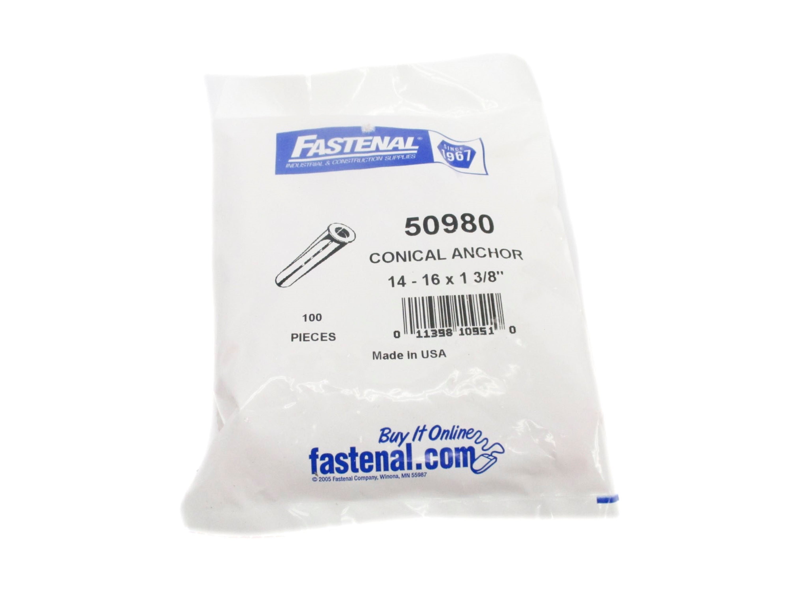 FASTENAL 50980 (PKG OF 100) NSMP