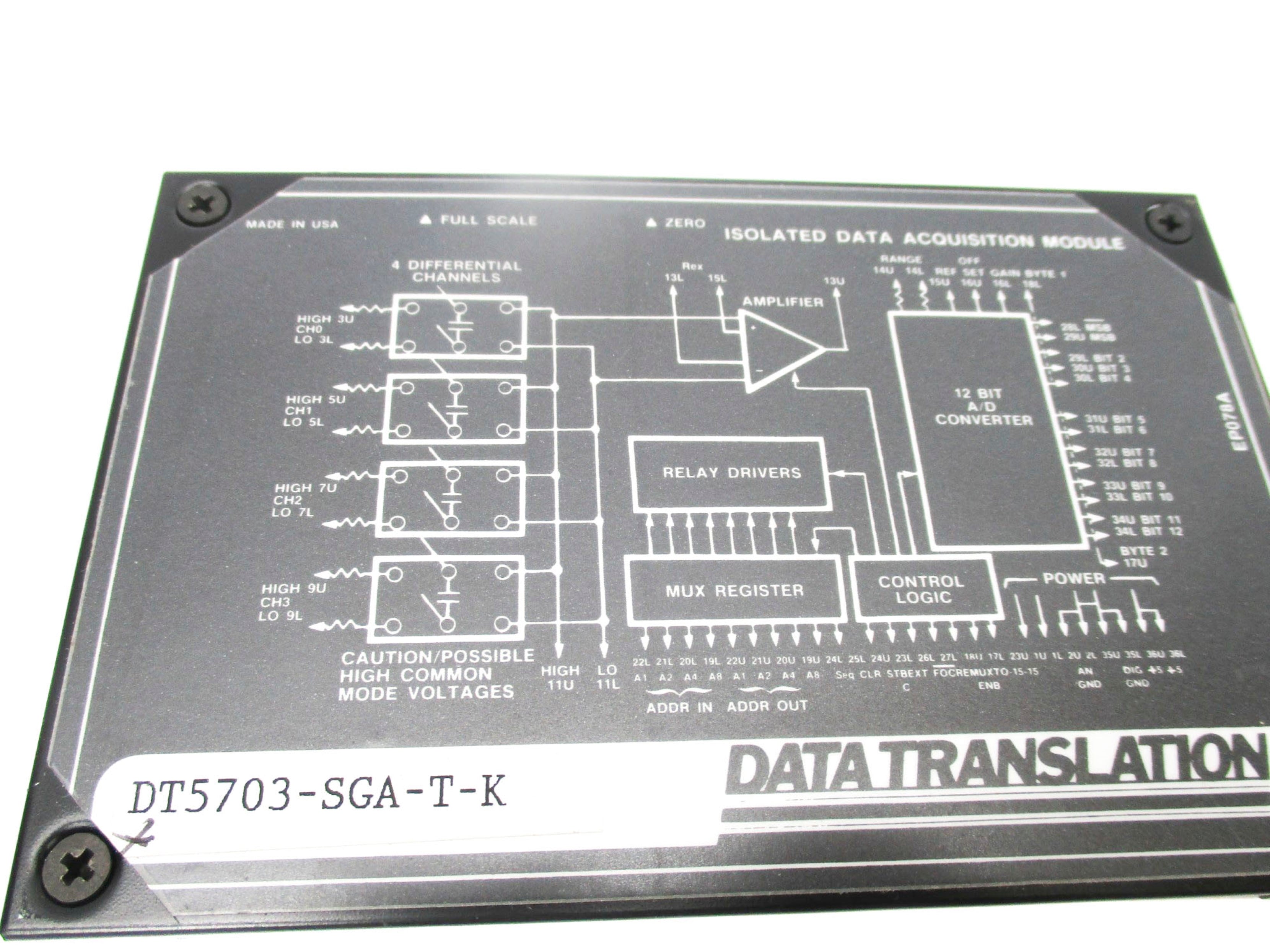 DATA TRANSLATION DT5703-SGA-T-K NSNP