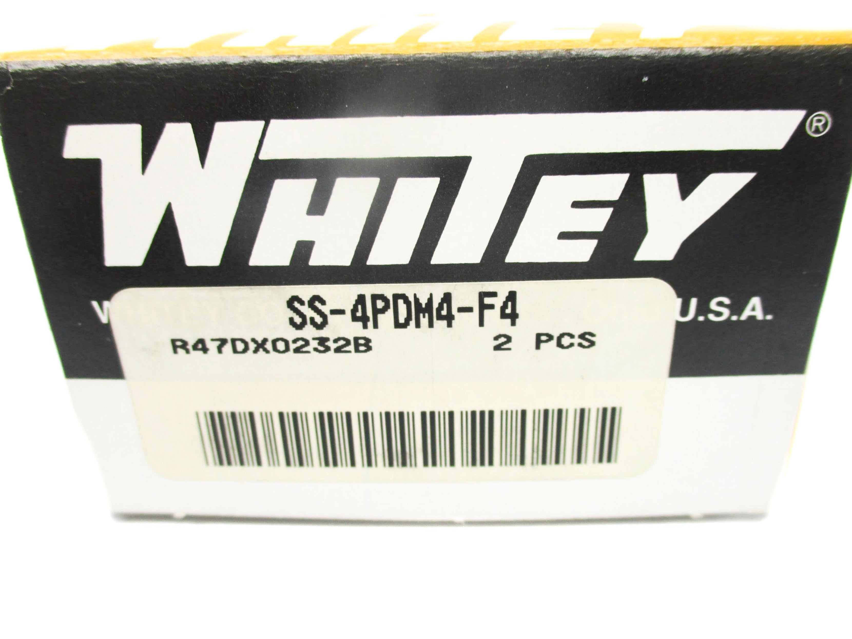 WHITEY SS-4PDM4-F4 1000PSI (PKG OF 2) NSMP