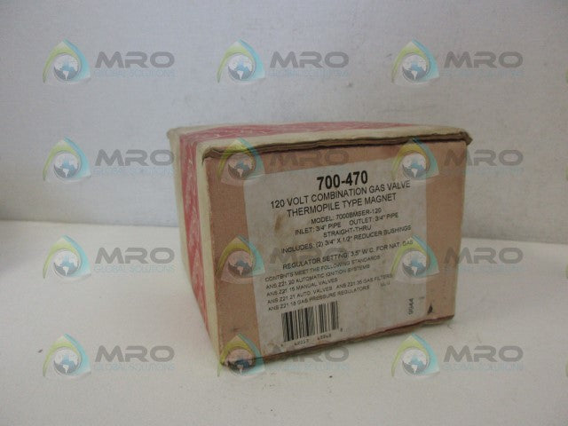 ROBERTSHAW 700-470 COMBINATION GAS VALVE *NEW IN BOX*