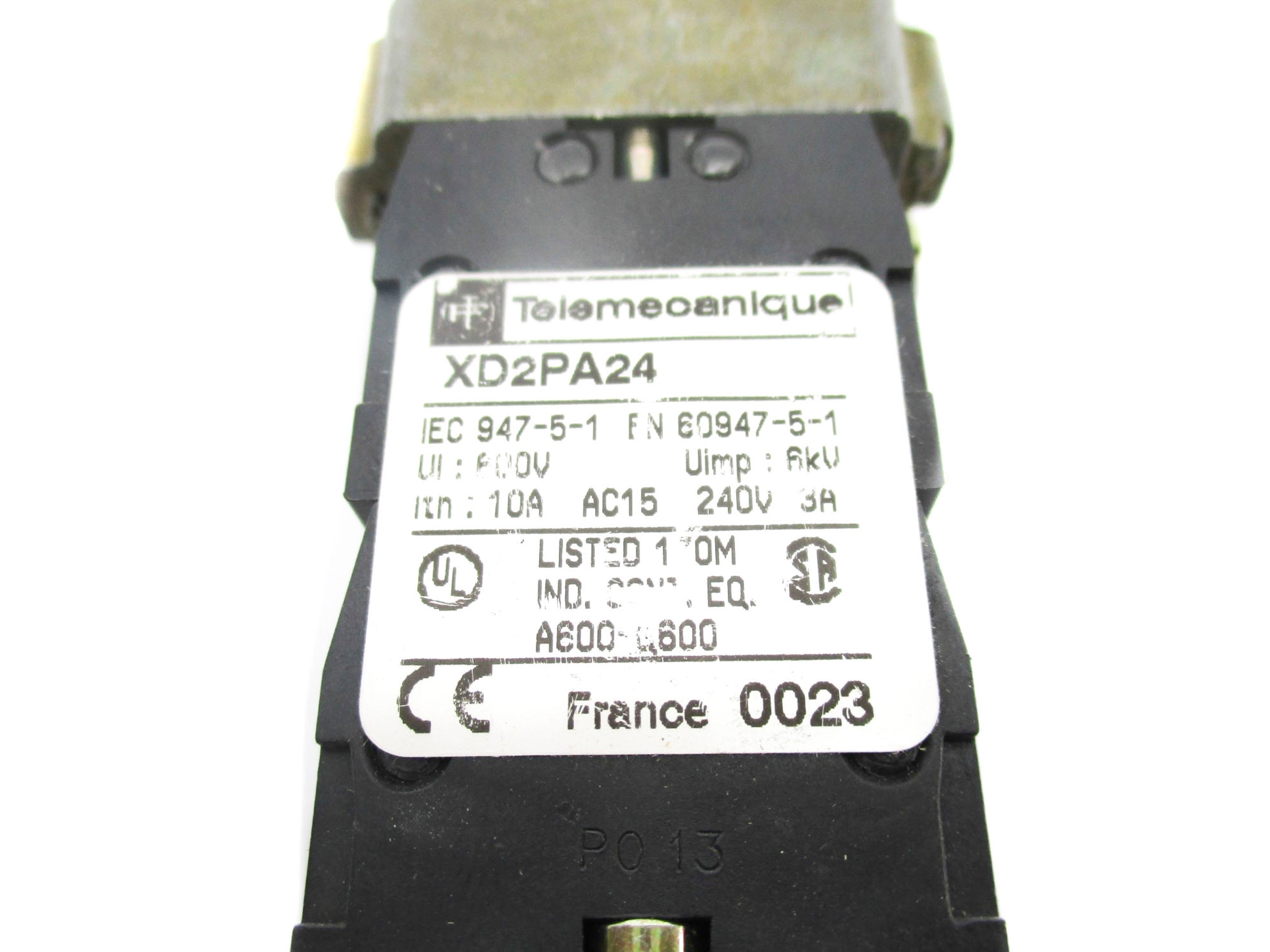 TELEMECANIQUE XD2PA24 600V 10A NSNP