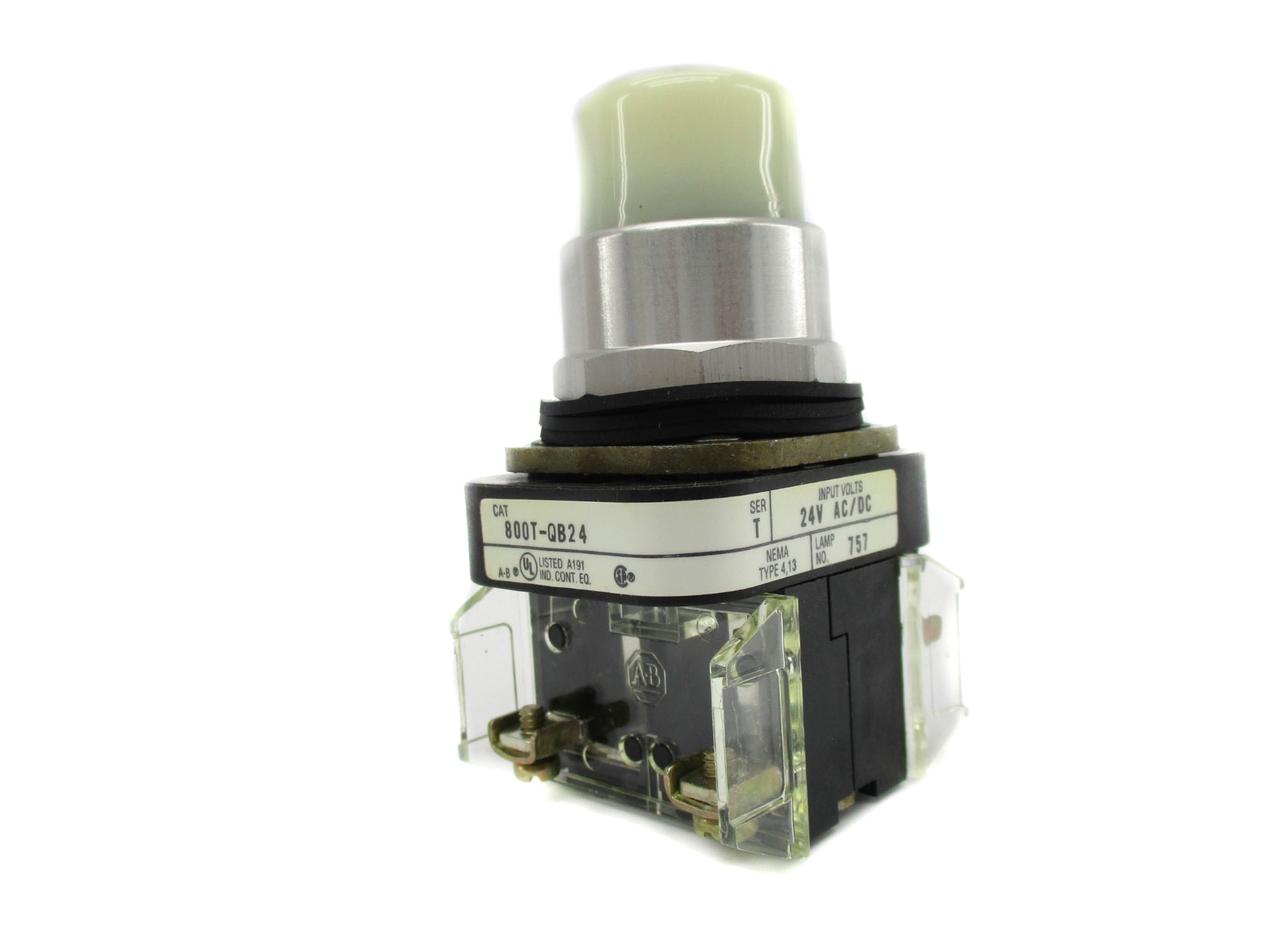 ALLEN BRADLEY 800T-QB24W SER. T (BK/YL) NSMP