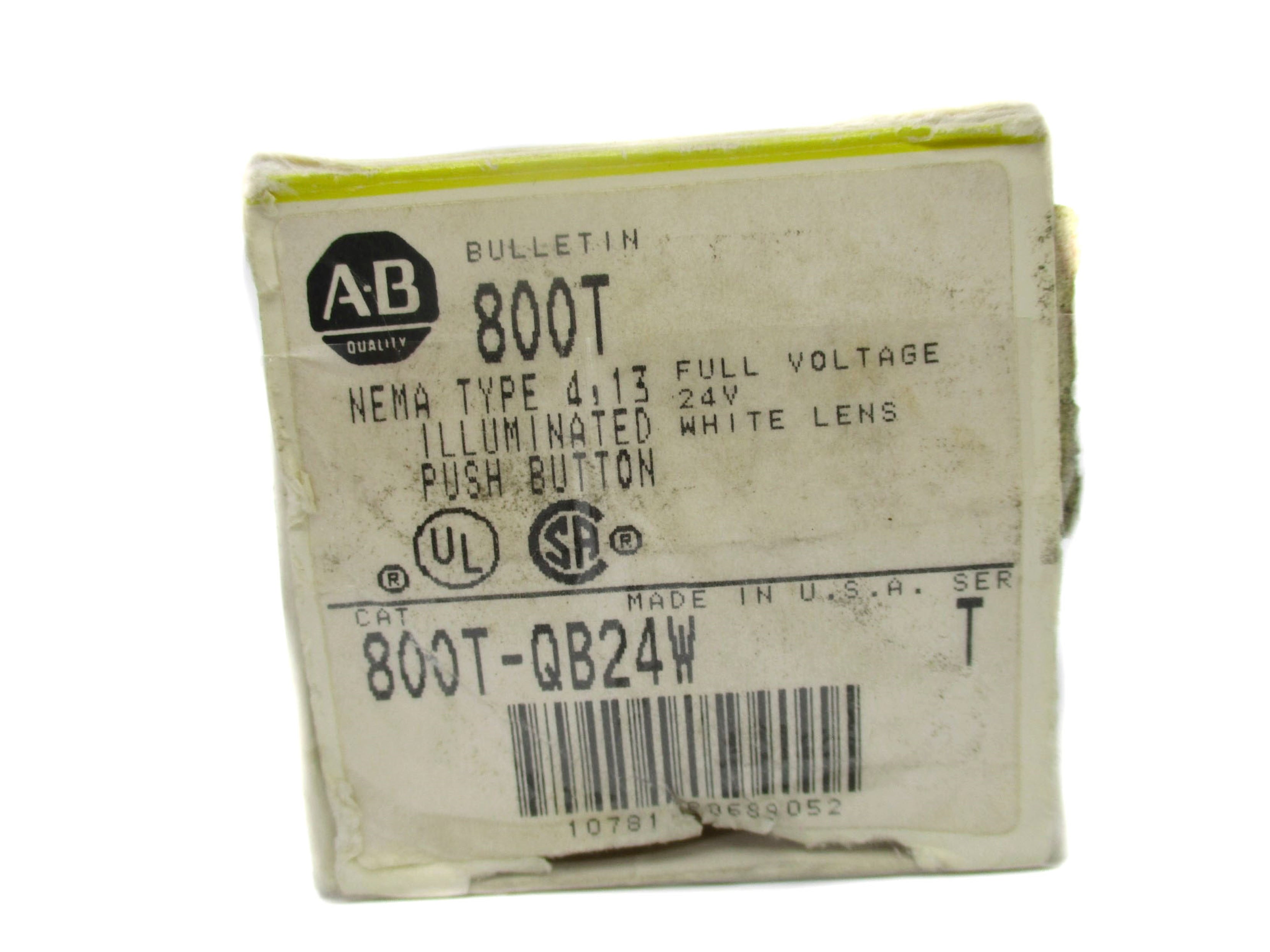 ALLEN BRADLEY 800T-QB24W SER. T (BK/YL) NSMP