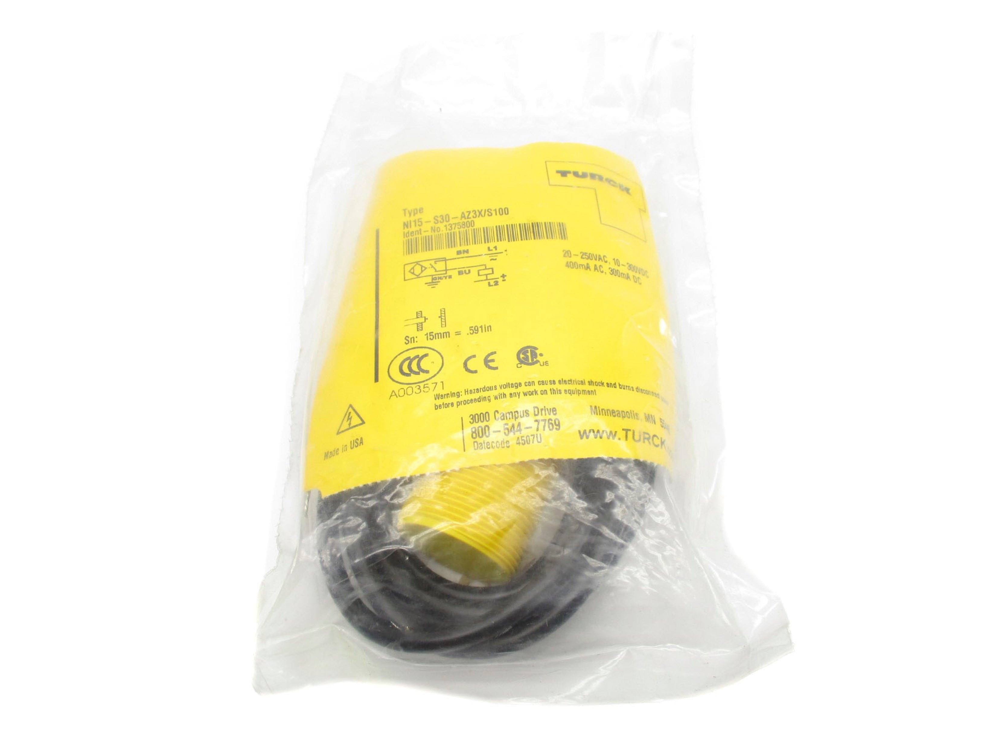 TURCK NI15-S30-AZ3X/S100 NSMP