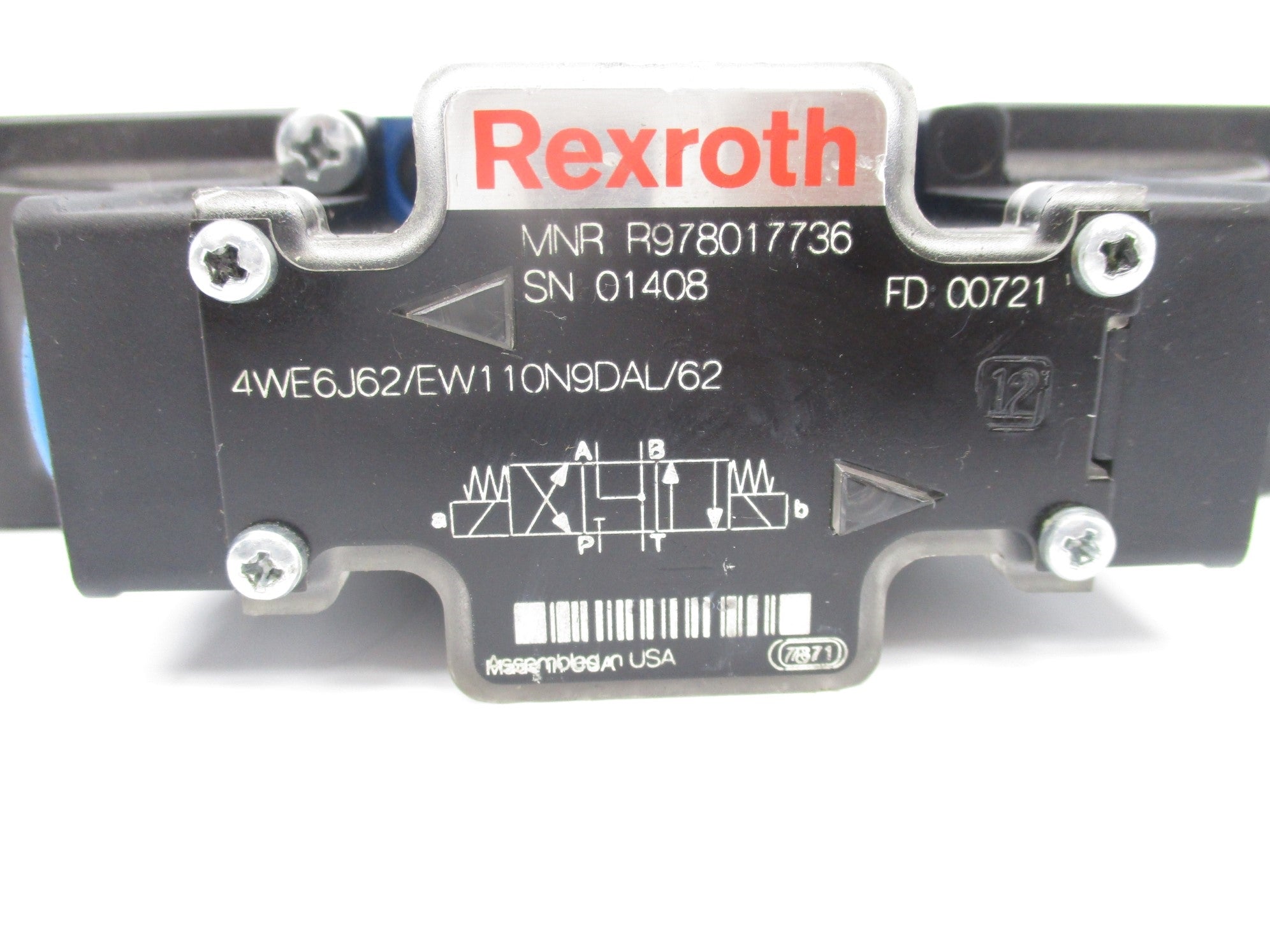 REXROTH R978017736 4WE6J62/EW110N9DAL/62 110/120V NSNP