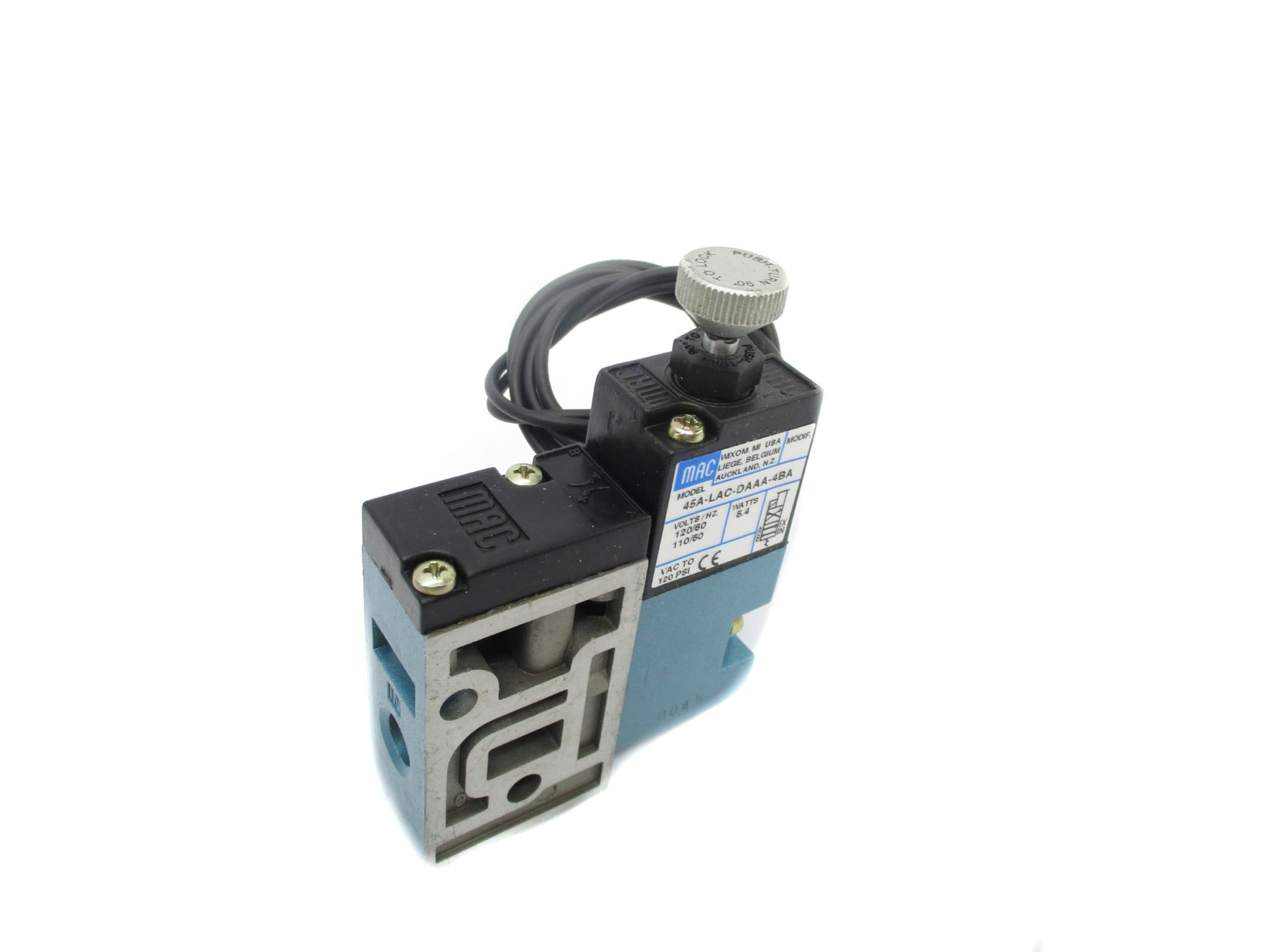 MAC 45A-LAC-DAAA-4BA 120/110V 120PSI (AS PICTURED) NSNP