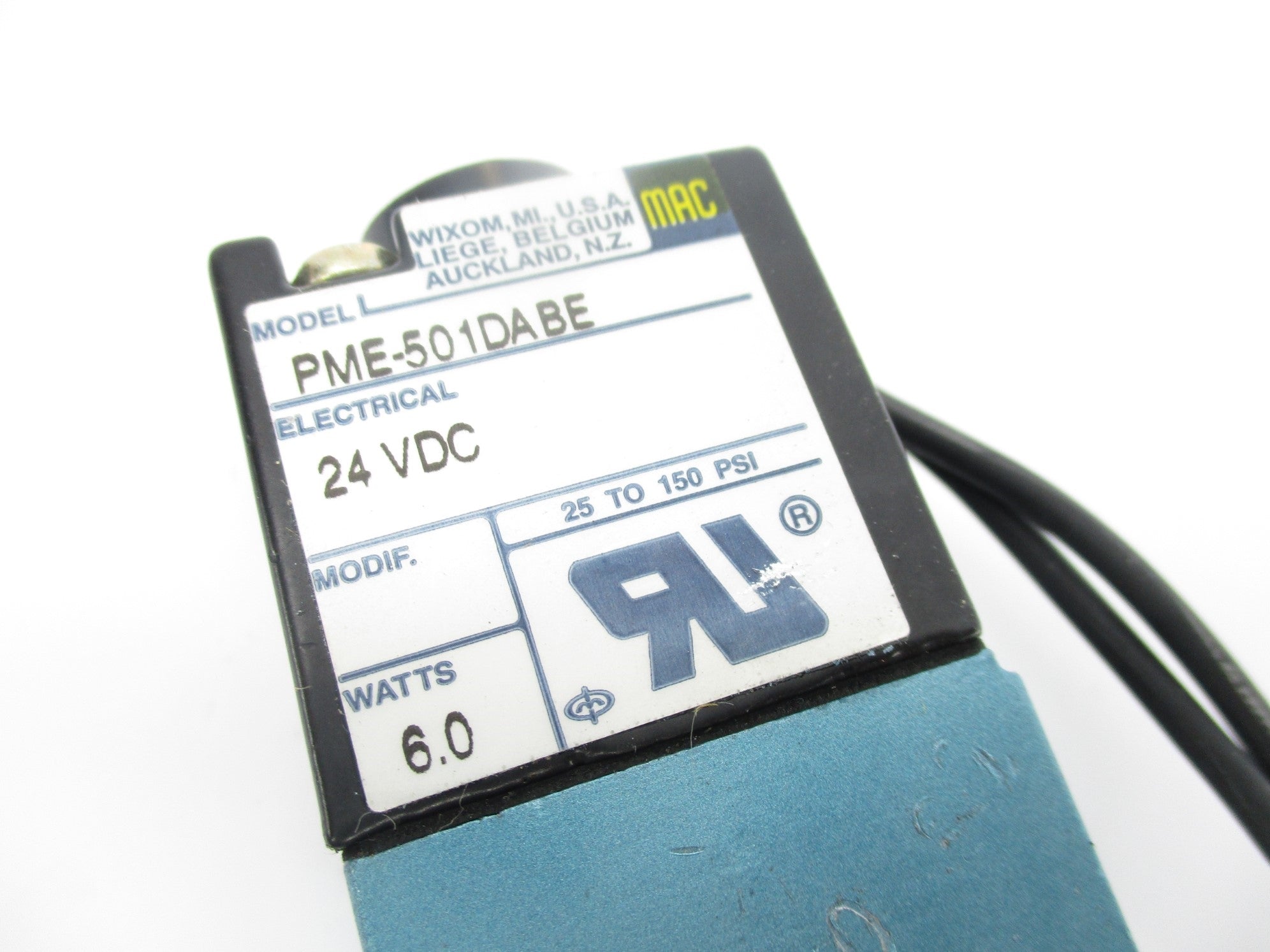 MAC PME-501DABE 24VDC 25-150PSI NSNP