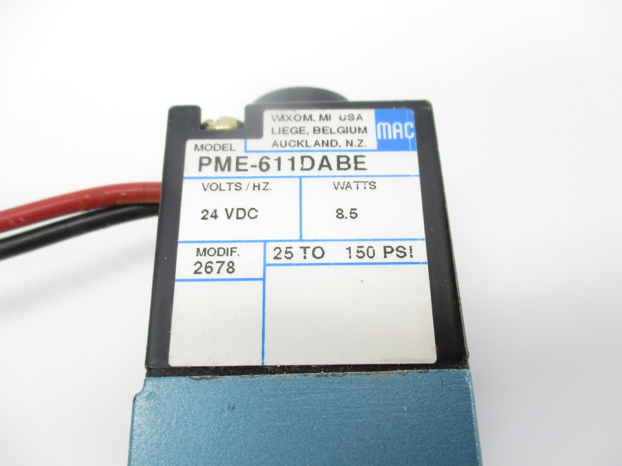 MAC PME-611DABE 24VDC 25-150PSI NSNP