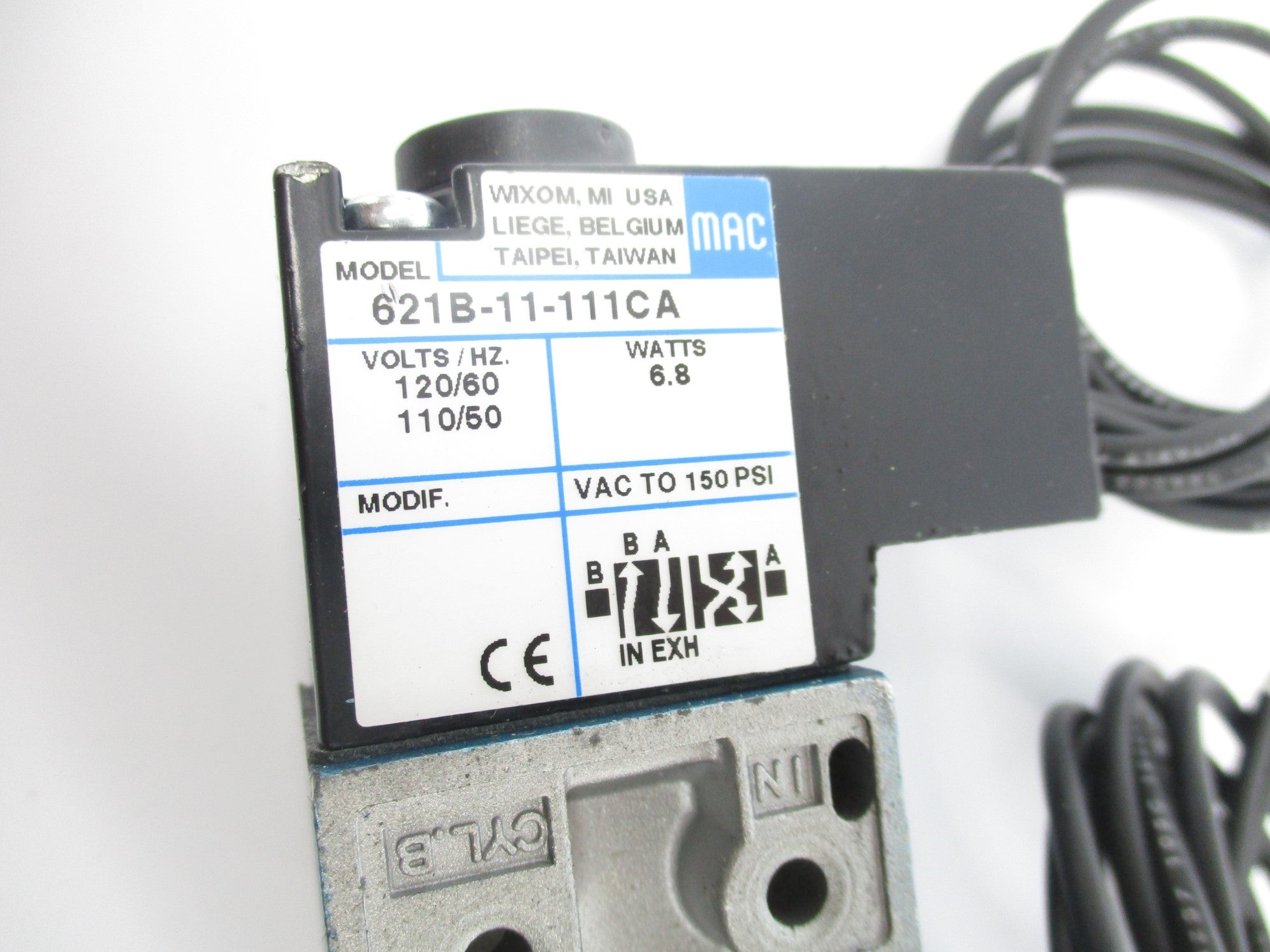MAC 621B-11-111CA 120/110 150PSI (AS PICTURED) NSNP