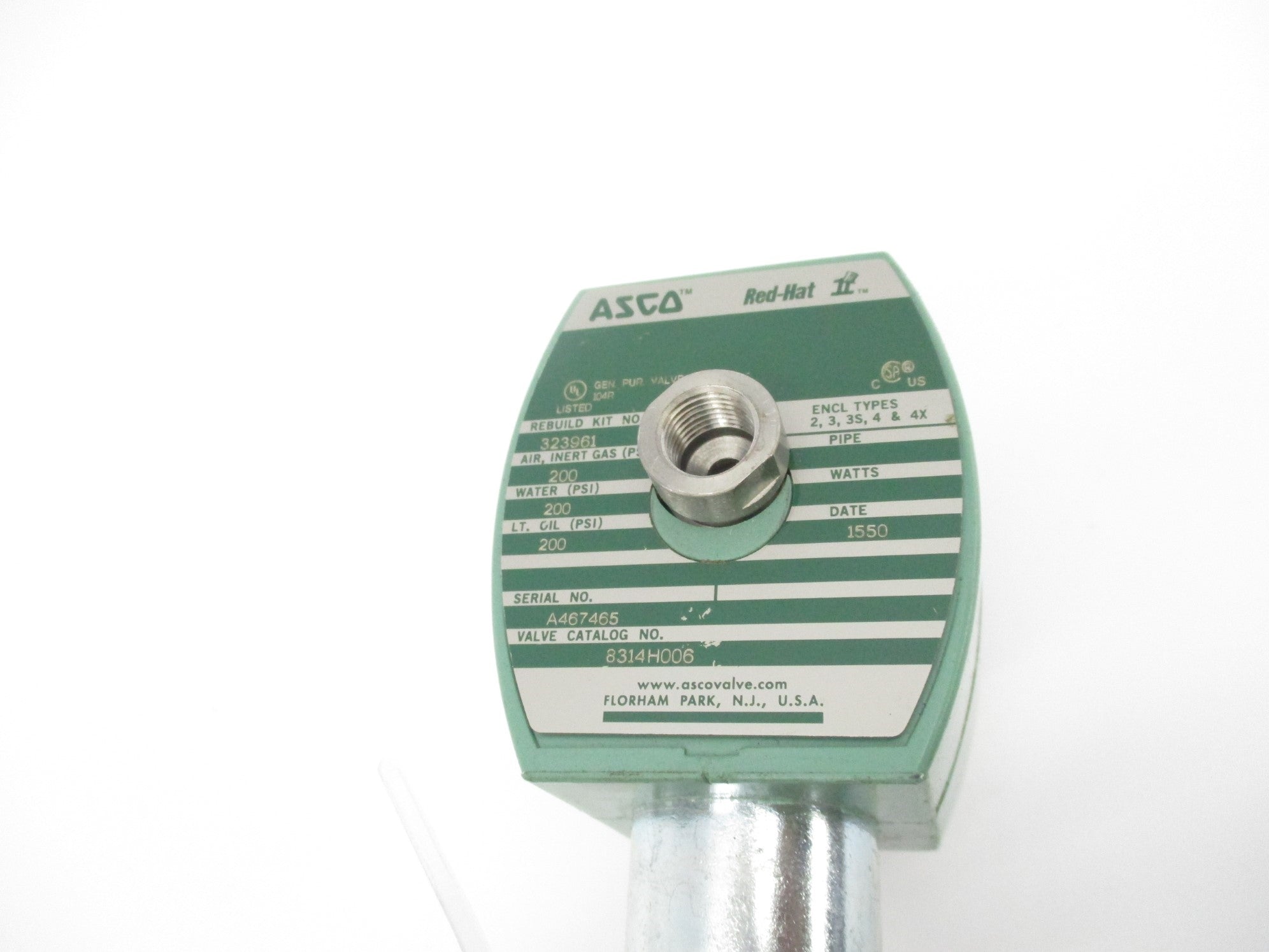 ASCO 8314H006 120/110V 200PSI NSNP