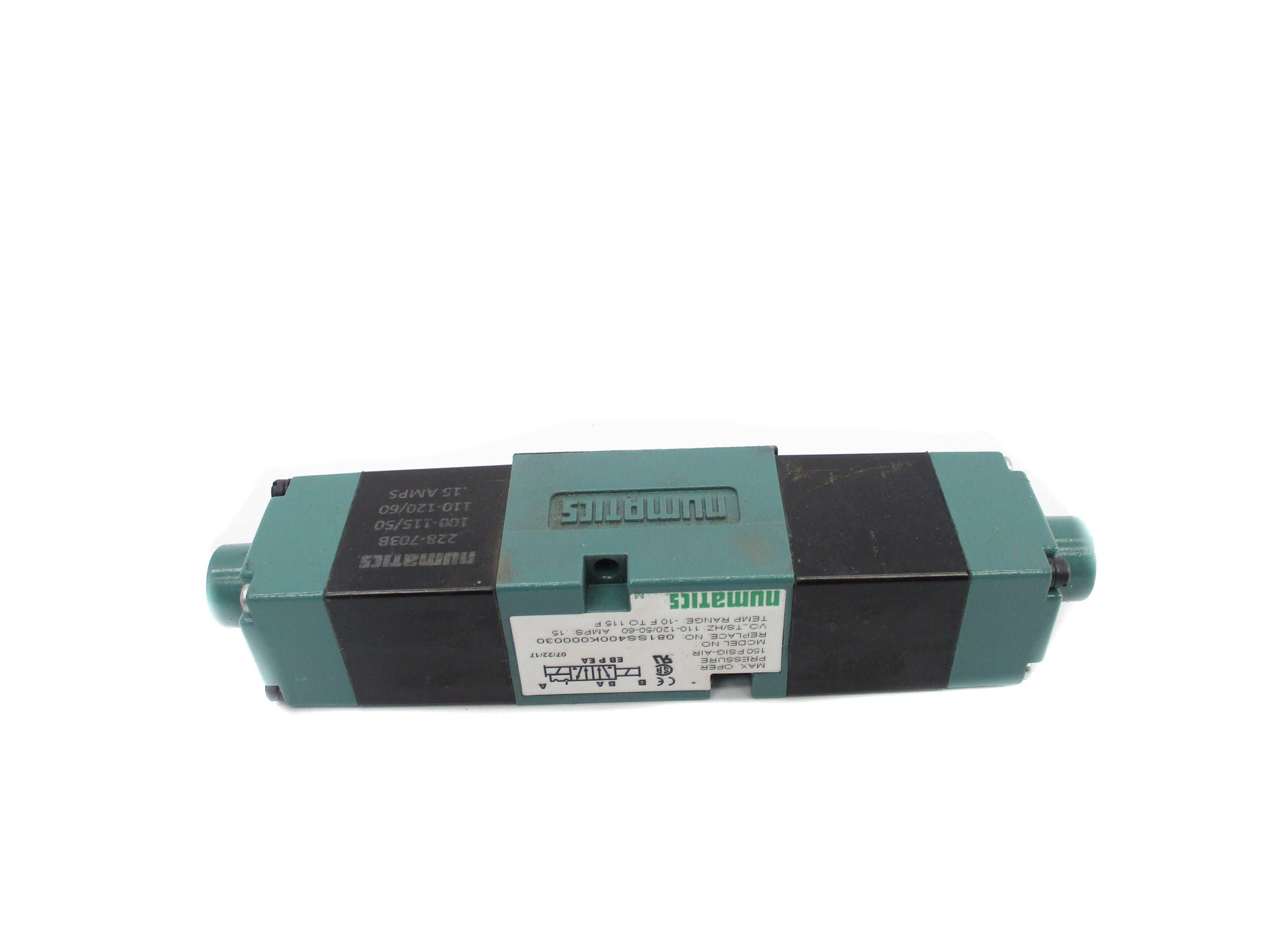 NUMATICS 081SS400K000030 110-120V 150PSIG NSNP