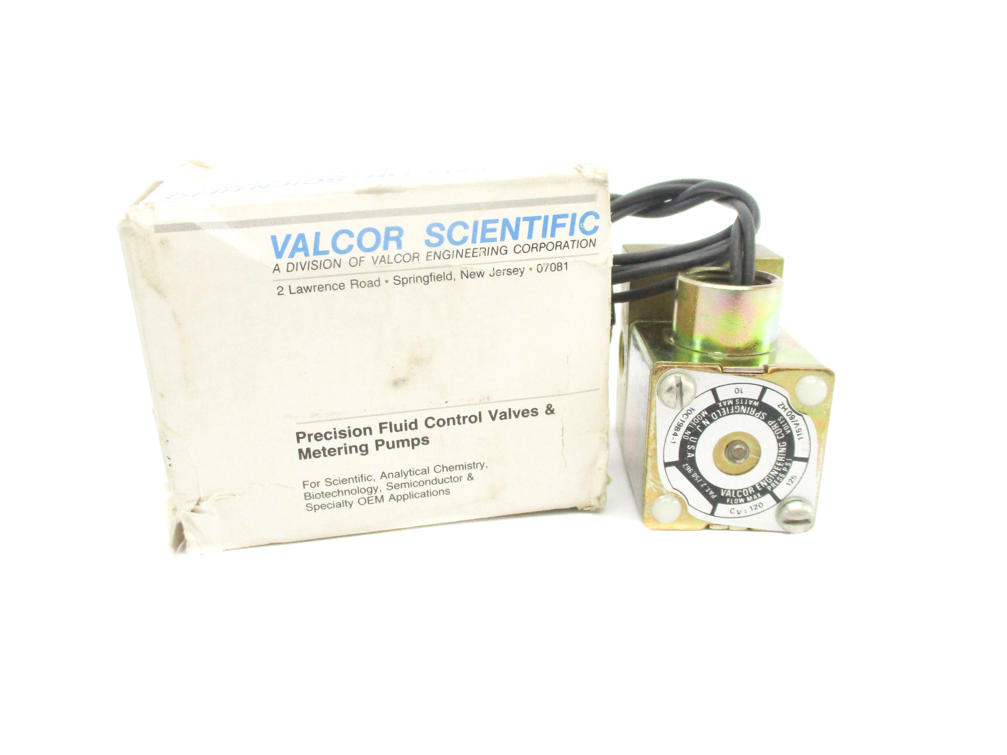 VALCOR SCIENTIFIC 10C19B4-1 115V 125PSI NSMP