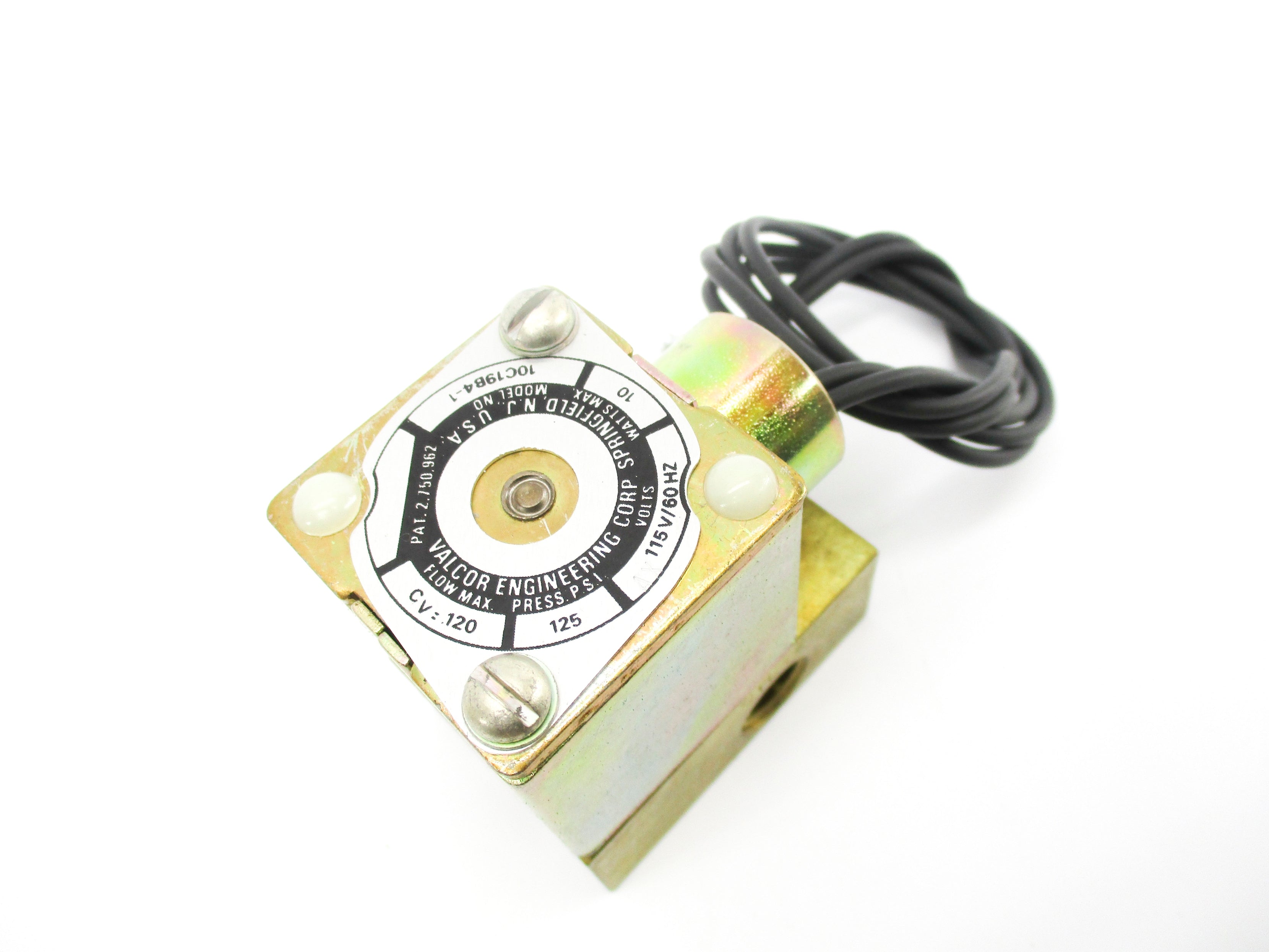 VALCOR SCIENTIFIC 10C19B4-1 115V 125PSI NSMP