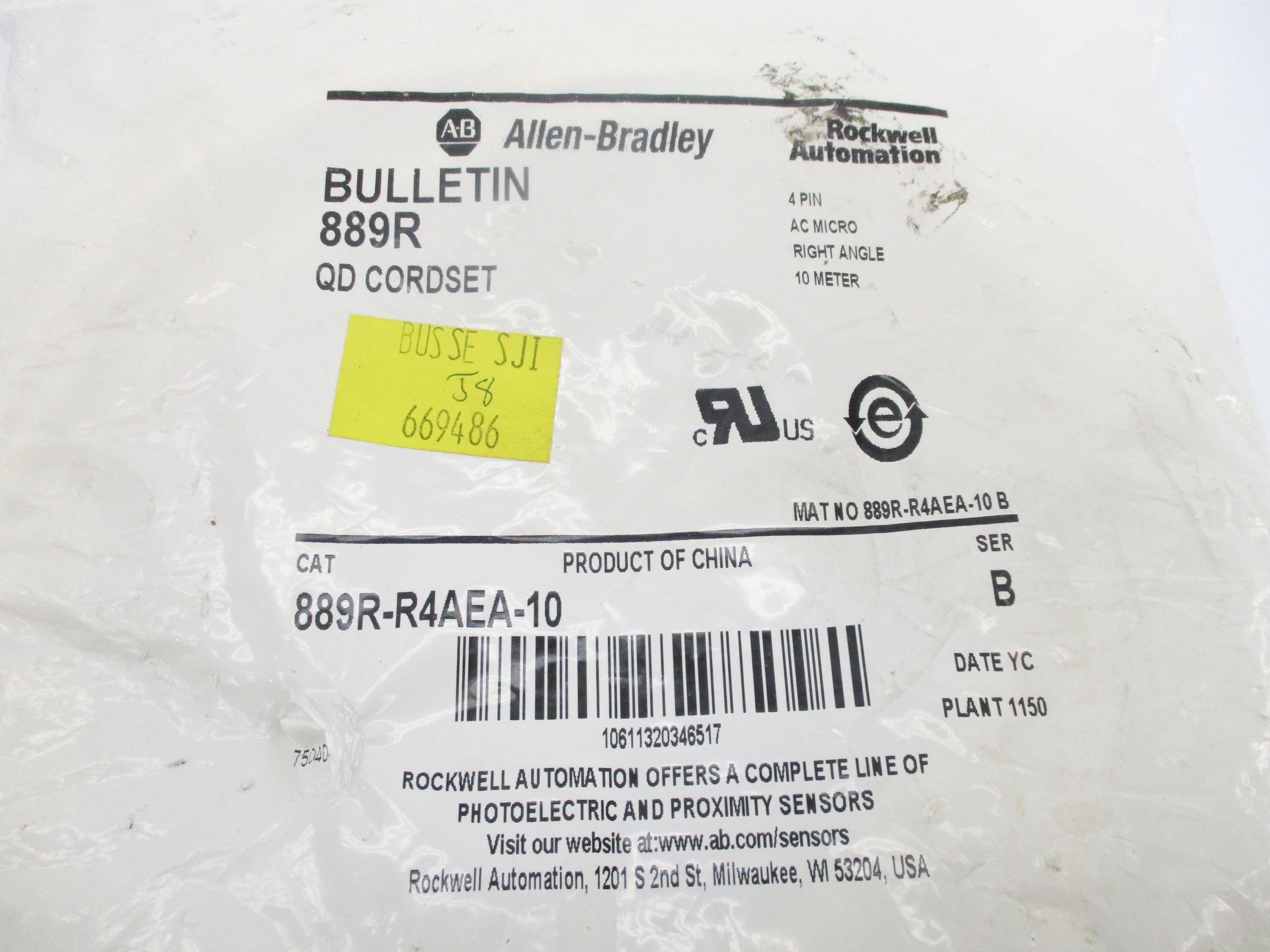 ALLEN BRADLEY 889R-R4AEA-10 SER. B NSMP