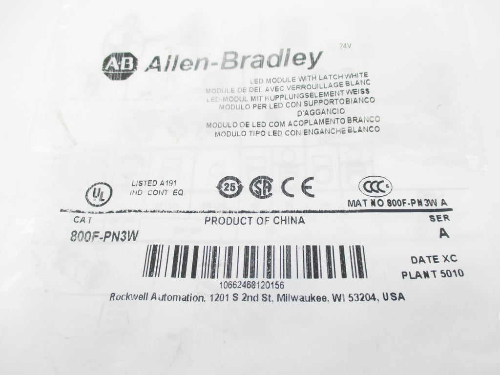 INDUSTRIAL SPARE PART 800F-PN3W SER. A 24V NSMP