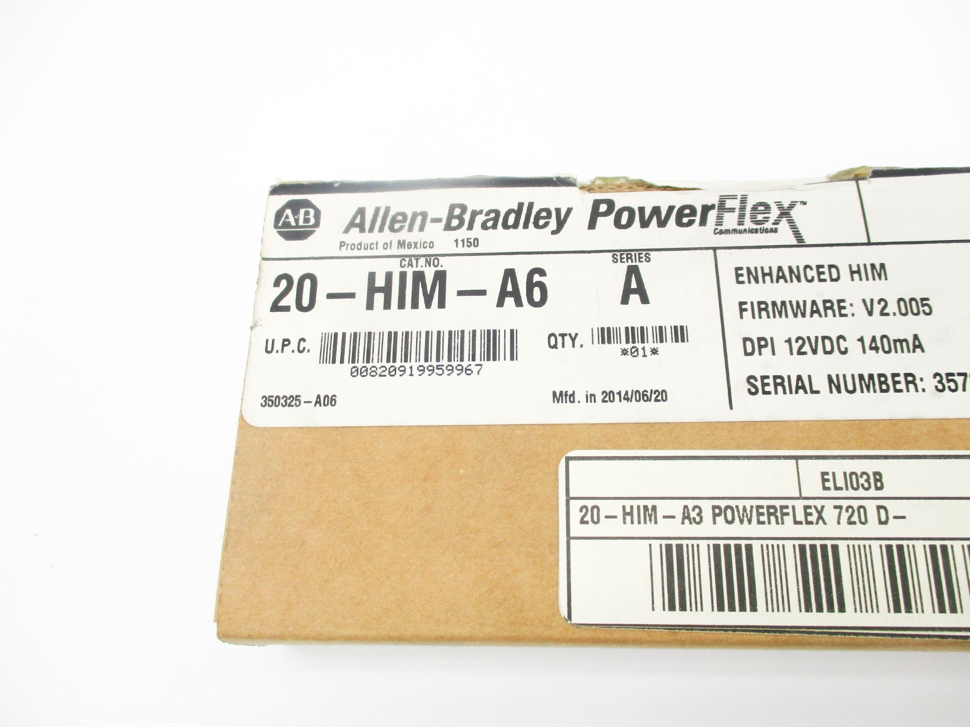 INDUSTRIAL SPARE PART 20-HIM-A6 SER. A 12VDC F/W 2.005 NSMP