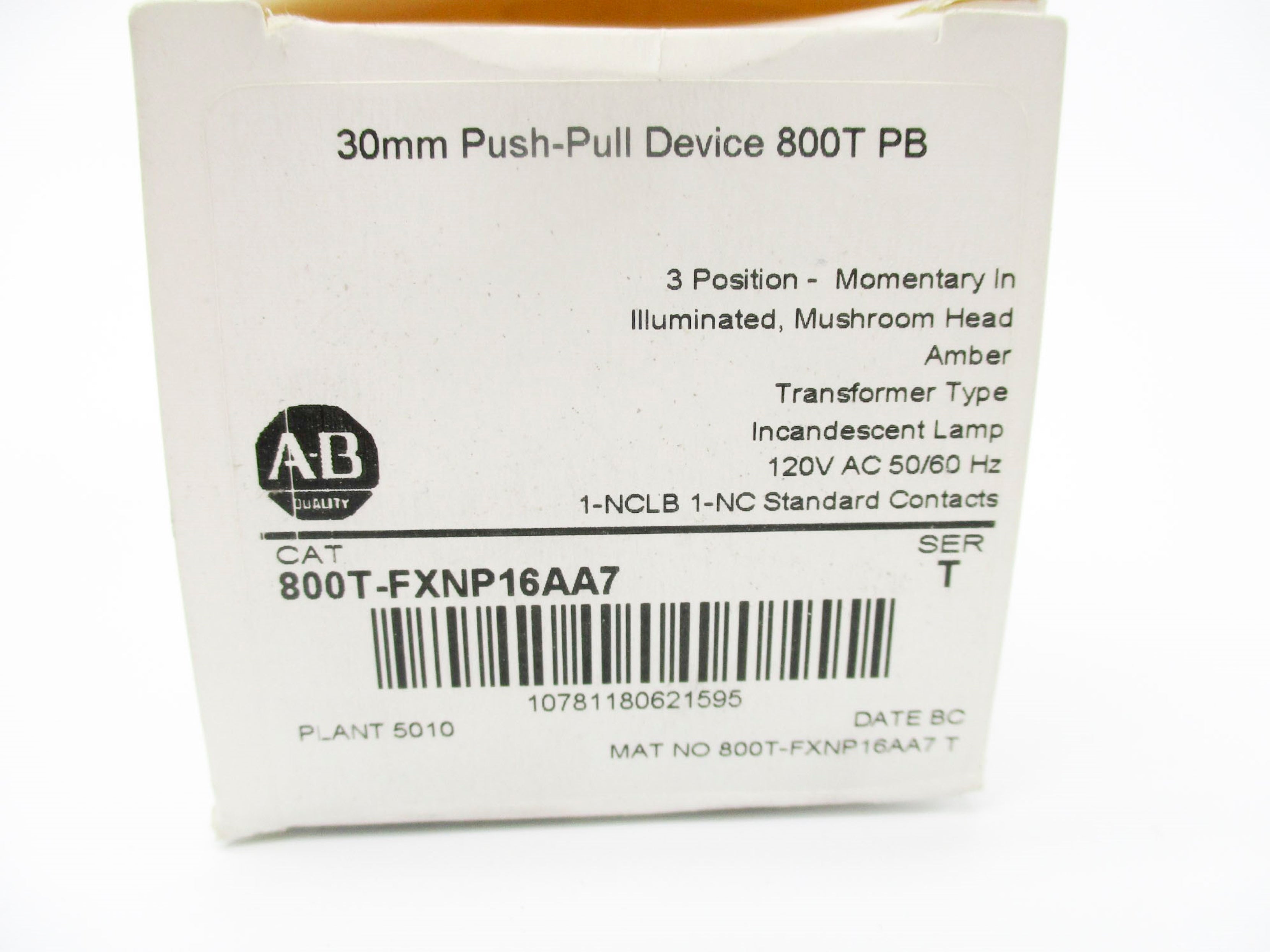 INDUSTRIAL SPARE PART 800T-FXNP16AA7 SER. T (WH) NSMP