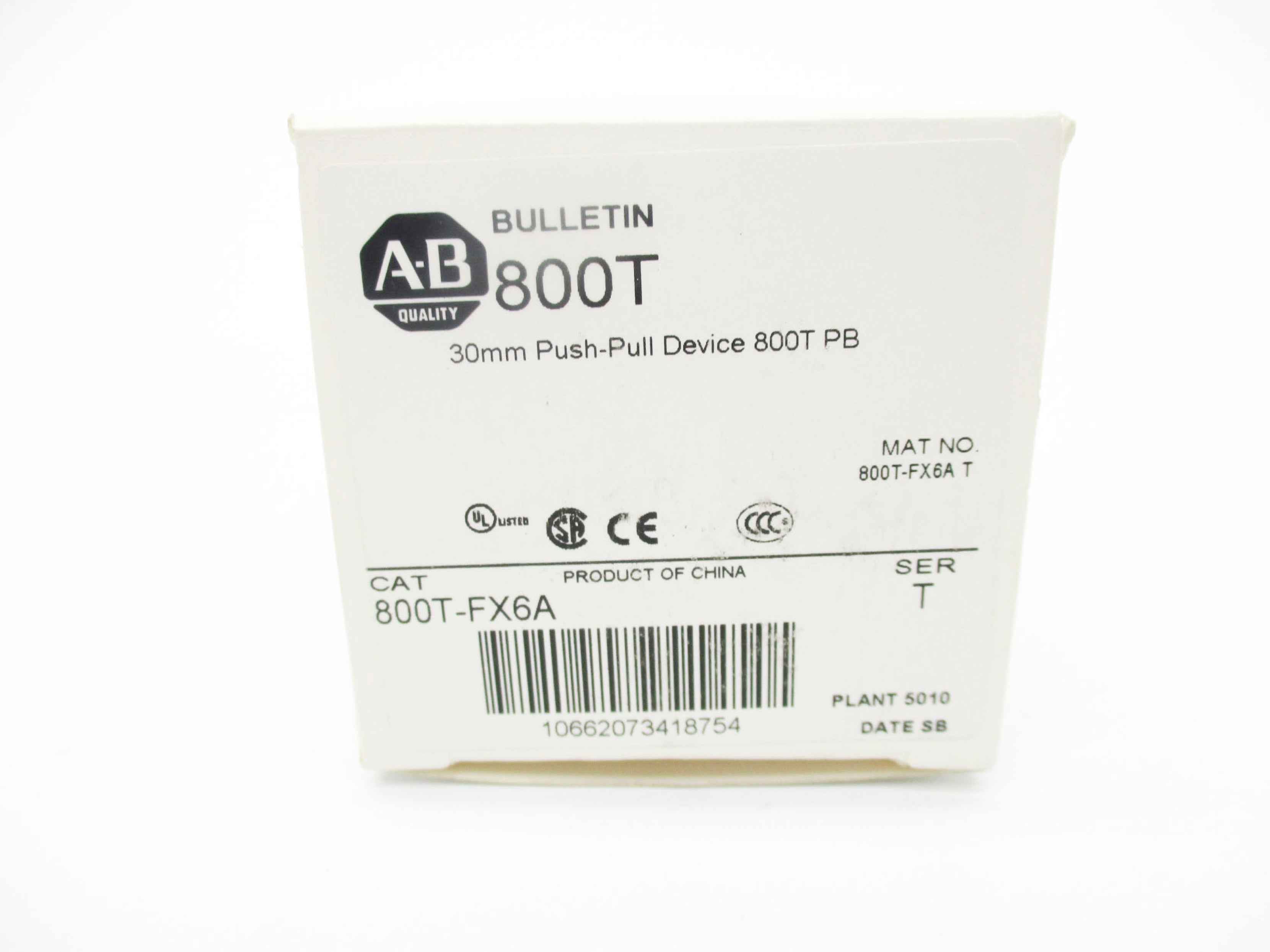 ALLEN BRADLEY 800T-FX6A SER. T (WH) NSMP