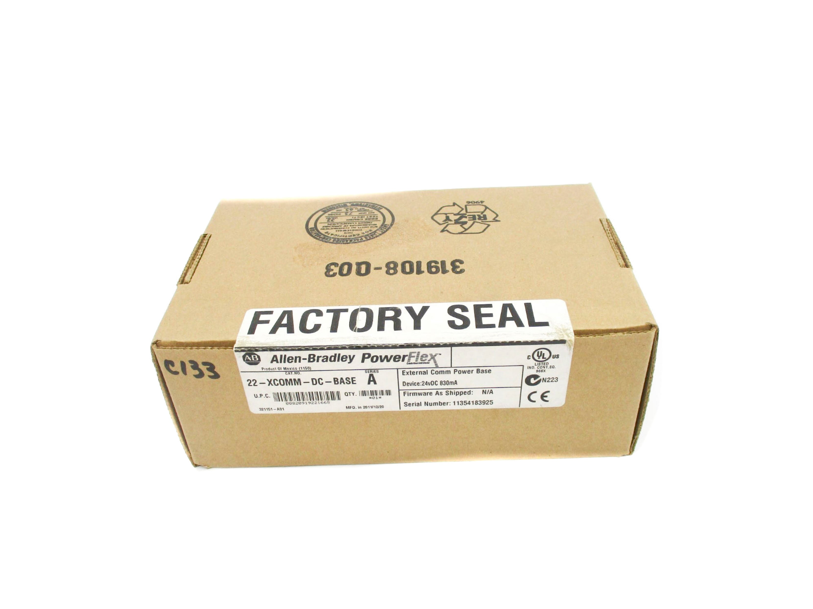 INDUSTRIAL SPARE PART 22-XCOMM-DC-BASE SER. A DATE: 2011 NSFS