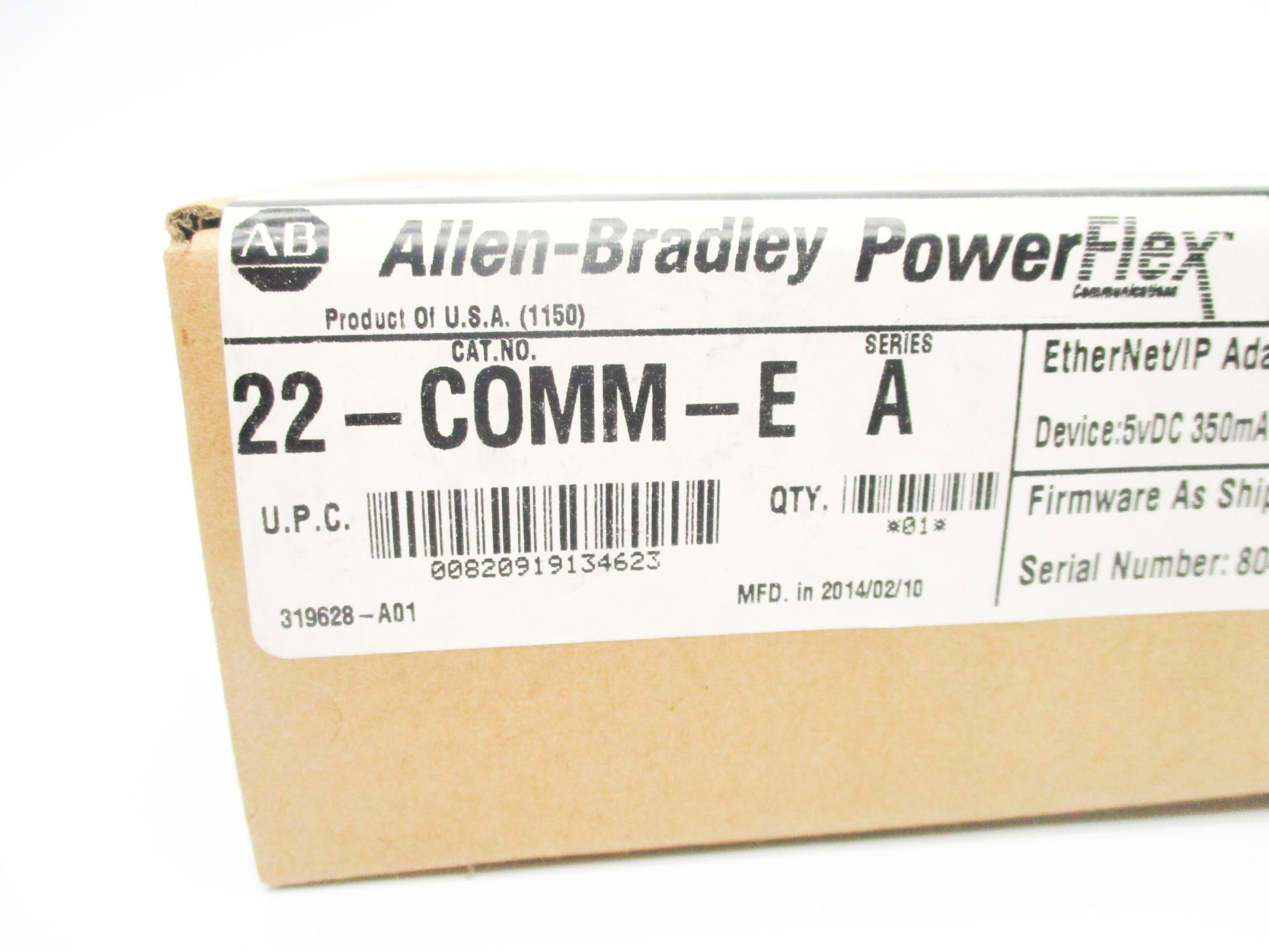 ALLEN BRADLEY 22-COMM-E SER. A F/W V1.008 DATE: 2014 NSFS