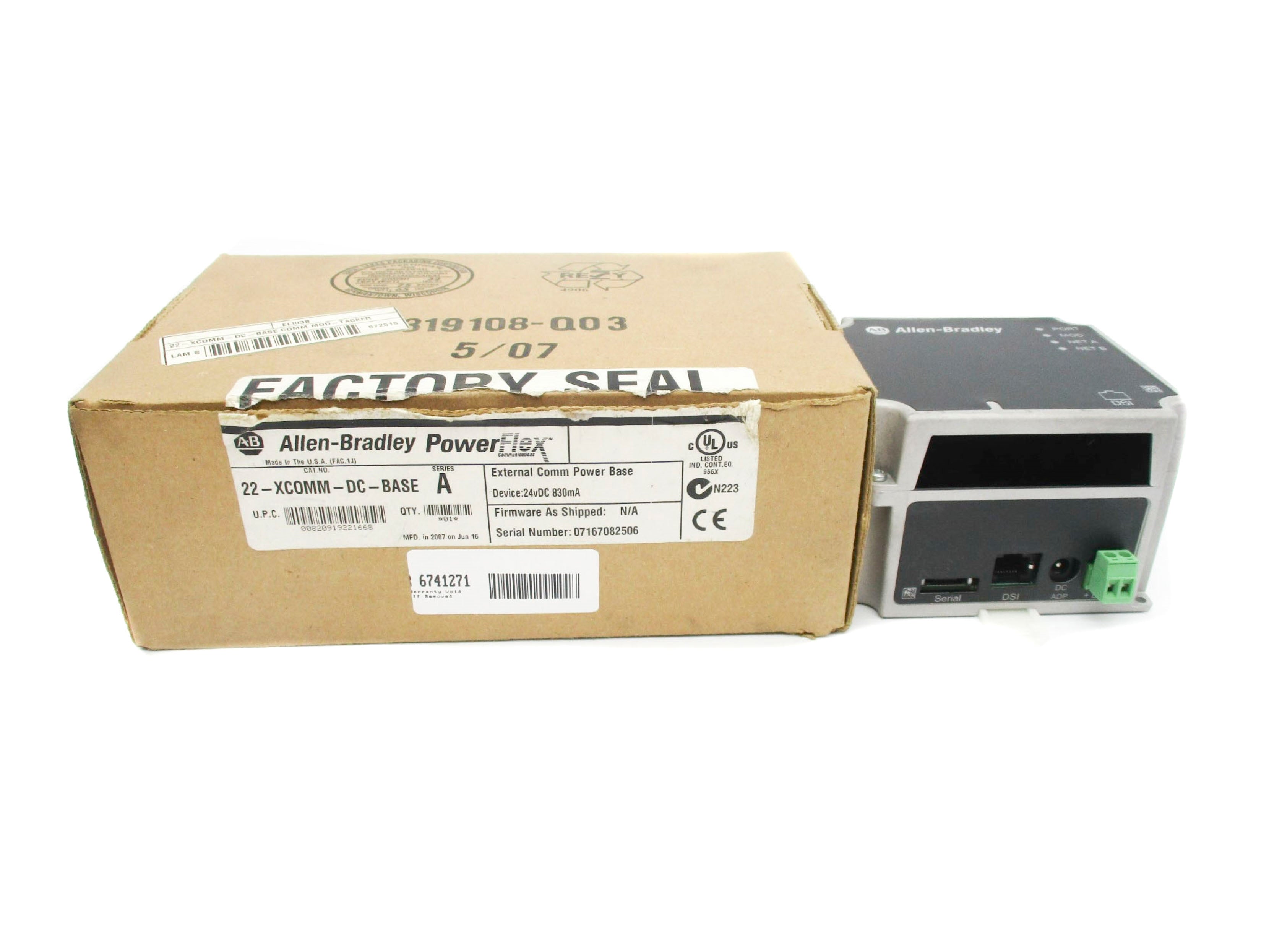 ALLEN BRADLEY 22-XCOMM-DC-BASE SER. A NSMP
