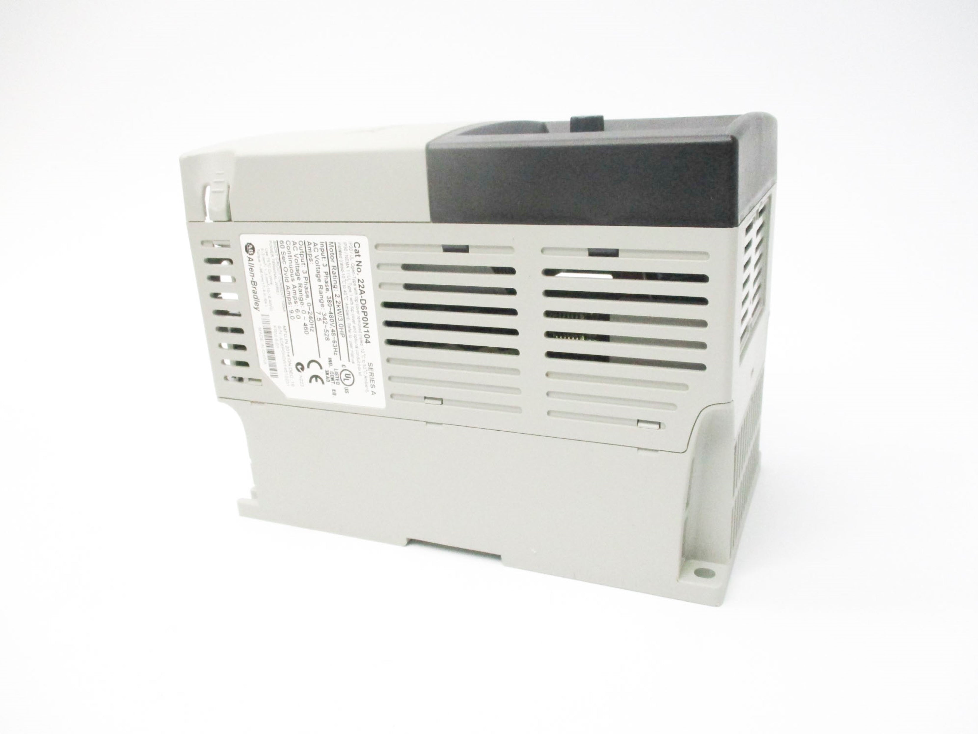 ALLEN BRADLEY 22A-D6P0N104 SER. A F/W 6.01 342-528VAC 7.5A NSMP