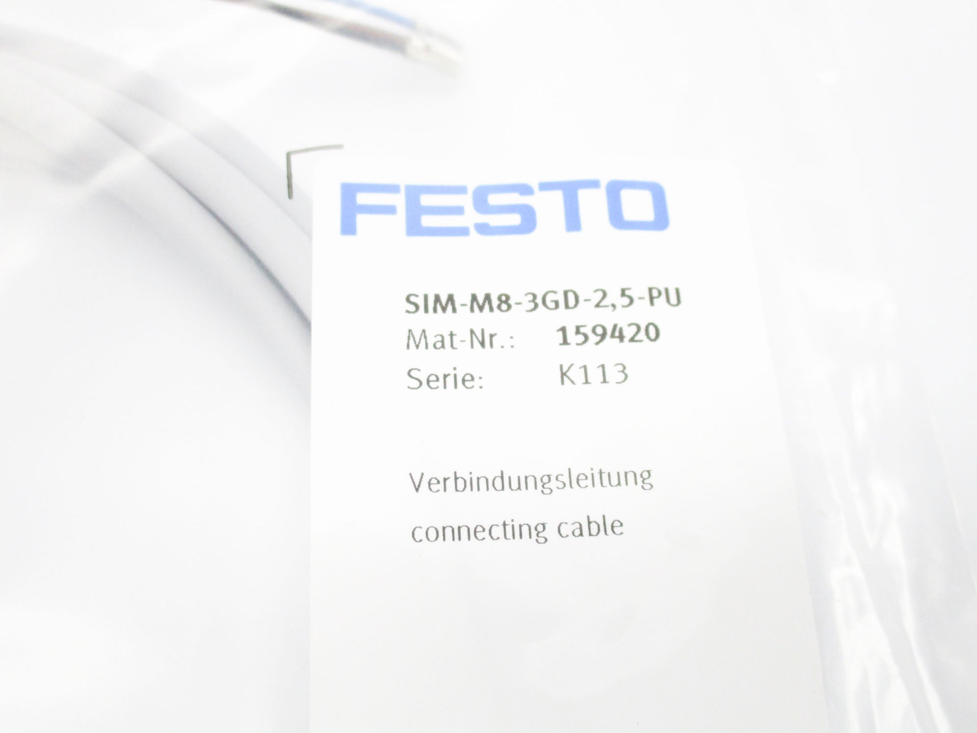 FESTO SIM-M8-3GD-2,5-PU NSMP