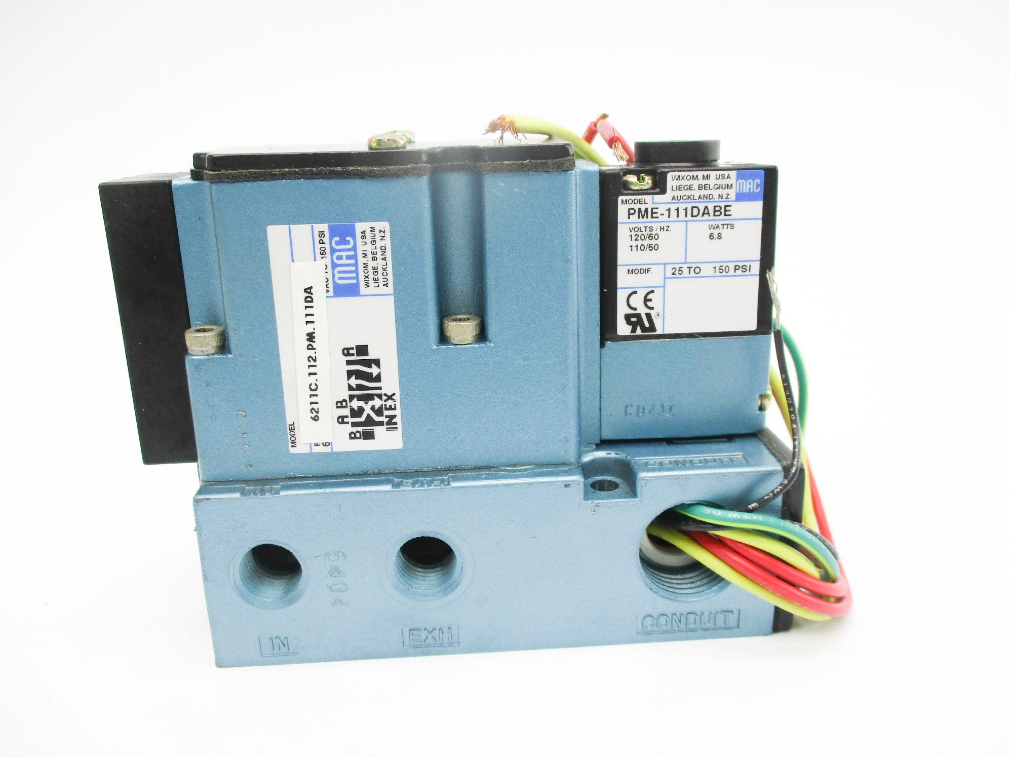 MAC 6211C.112.PM.111DA 120/110V 25-150PSI NSMP