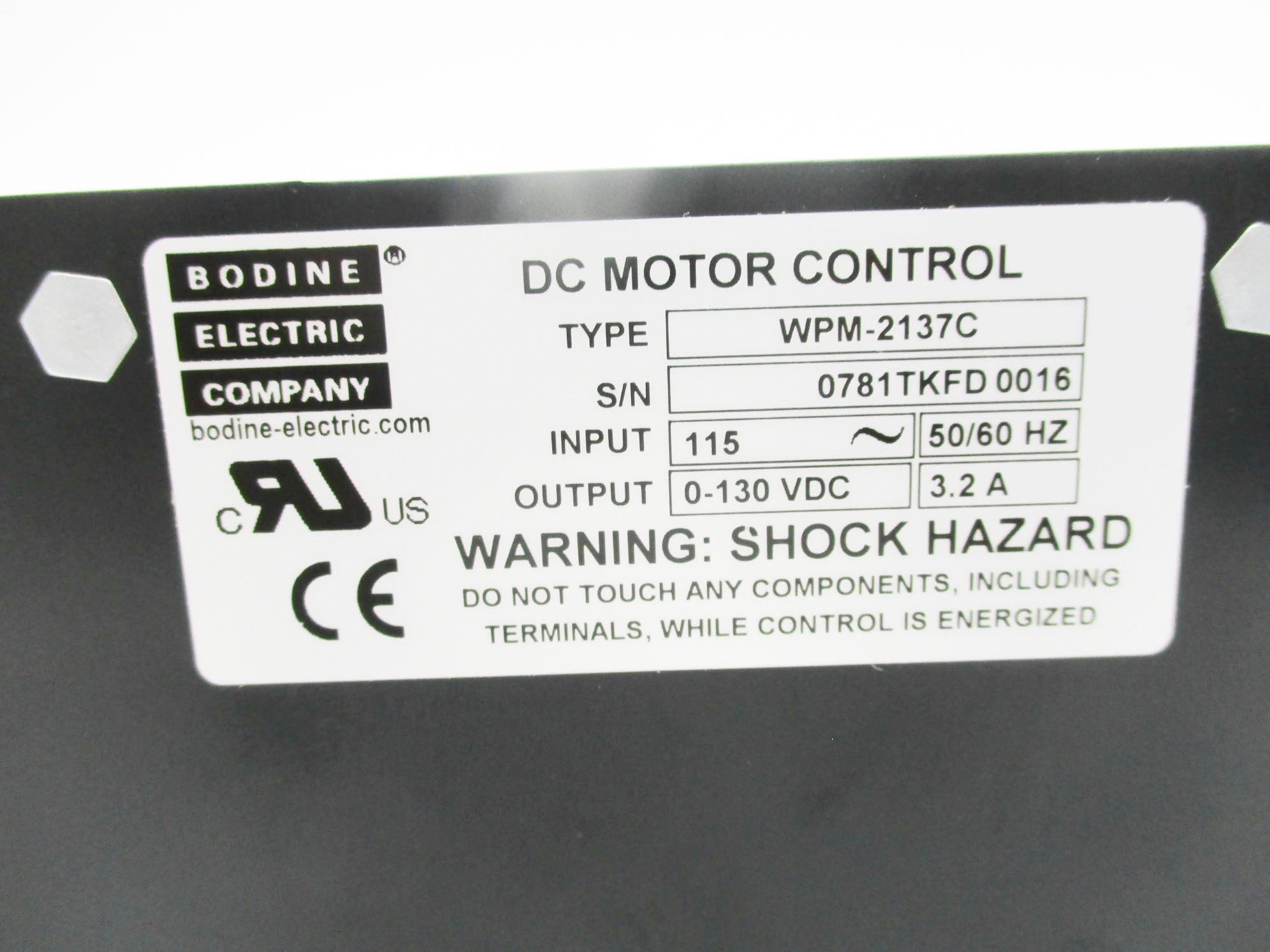 BODINE ELECTRIC WPM-2137C NSNP