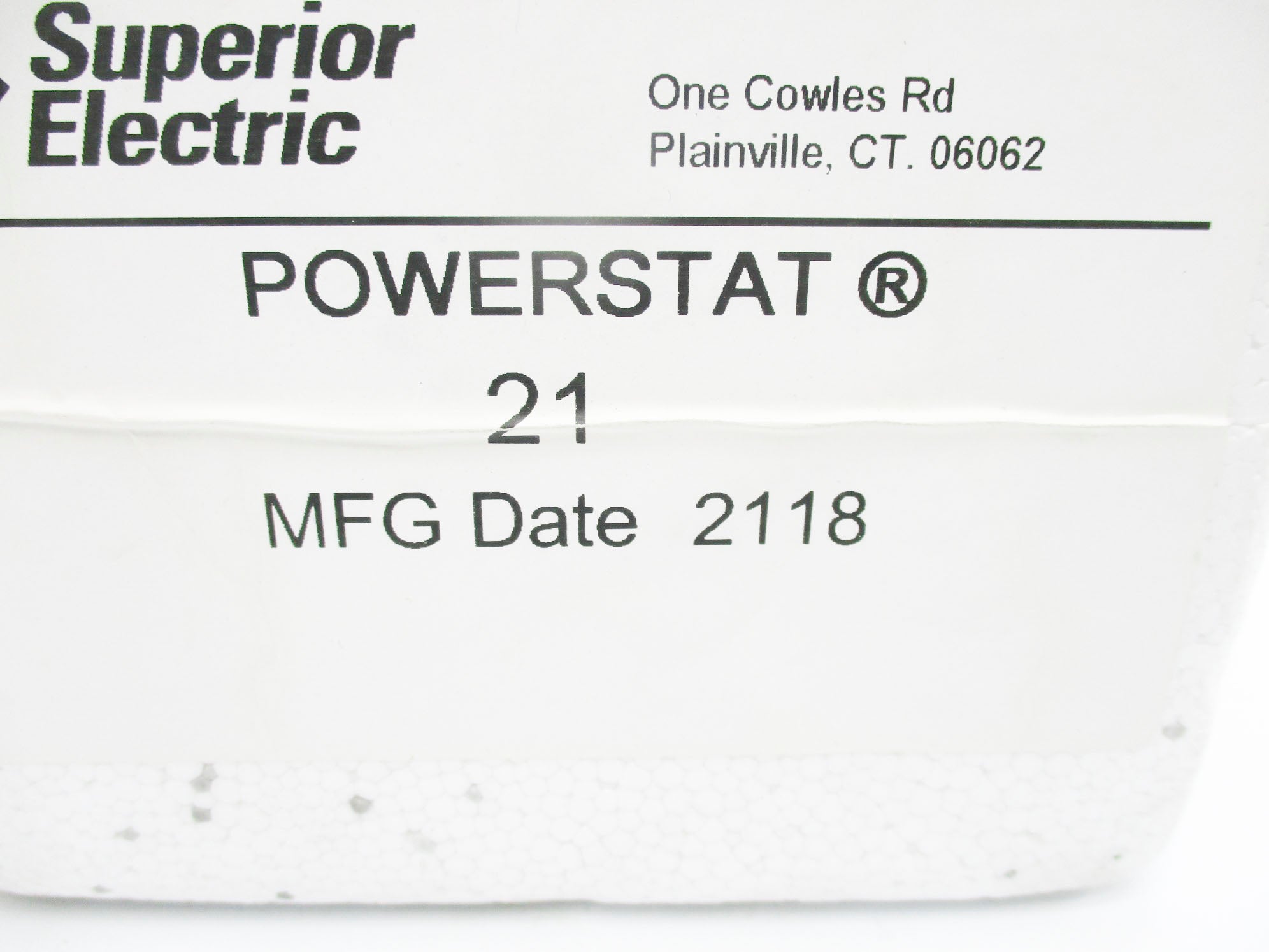 SUPERIOR ELECTRIC 21 NSFS