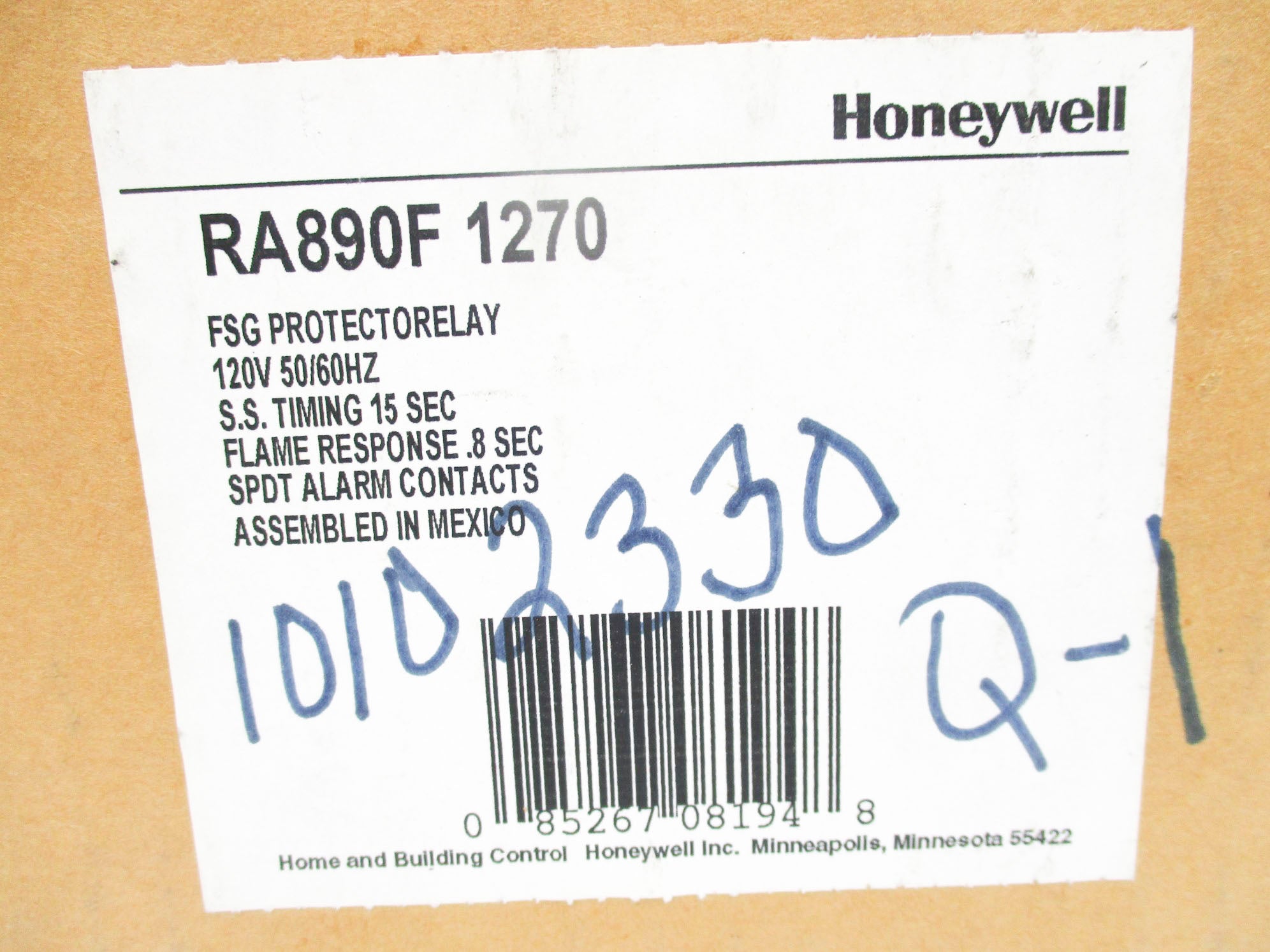 HONEYWELL RA890F1270 120V NSMP