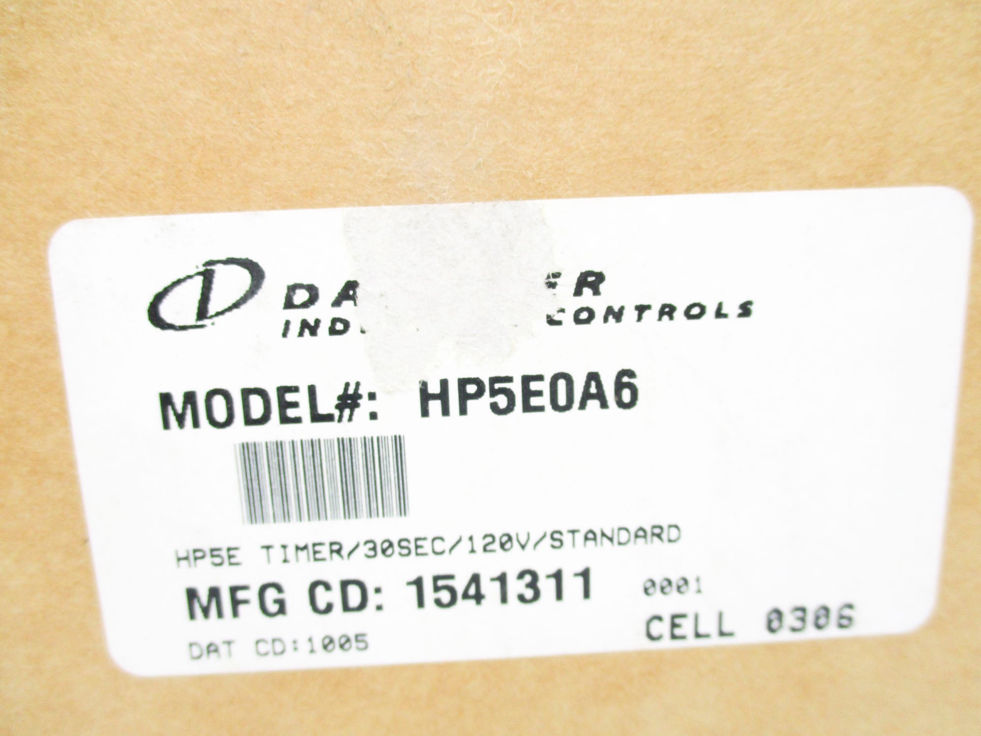 DANAHER CONTROLS HP5E0A6 120V 0-30SEC NSMP