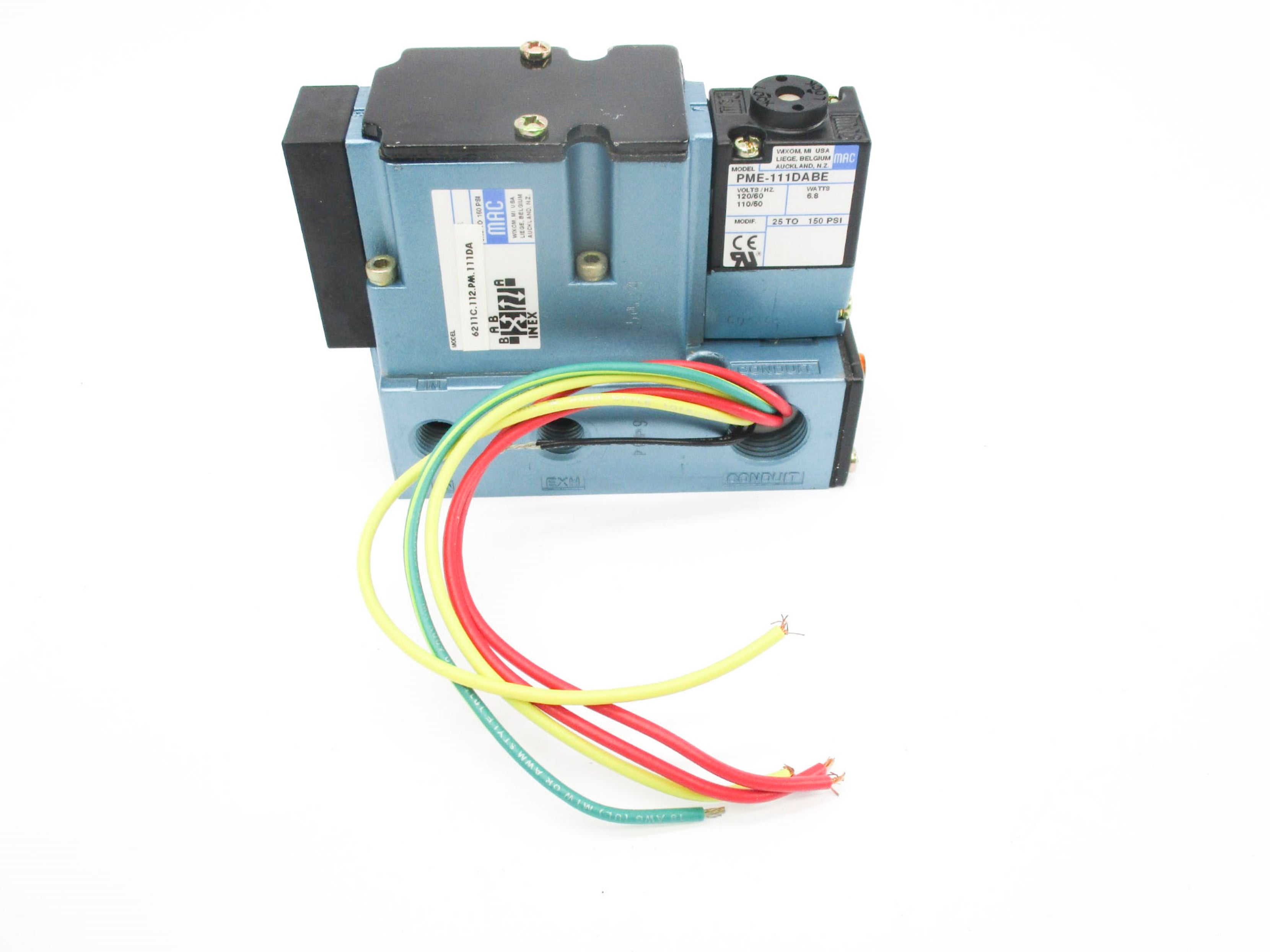 MAC 6211C.112.PM.111DA 110/120V 25-150PSI NSMP