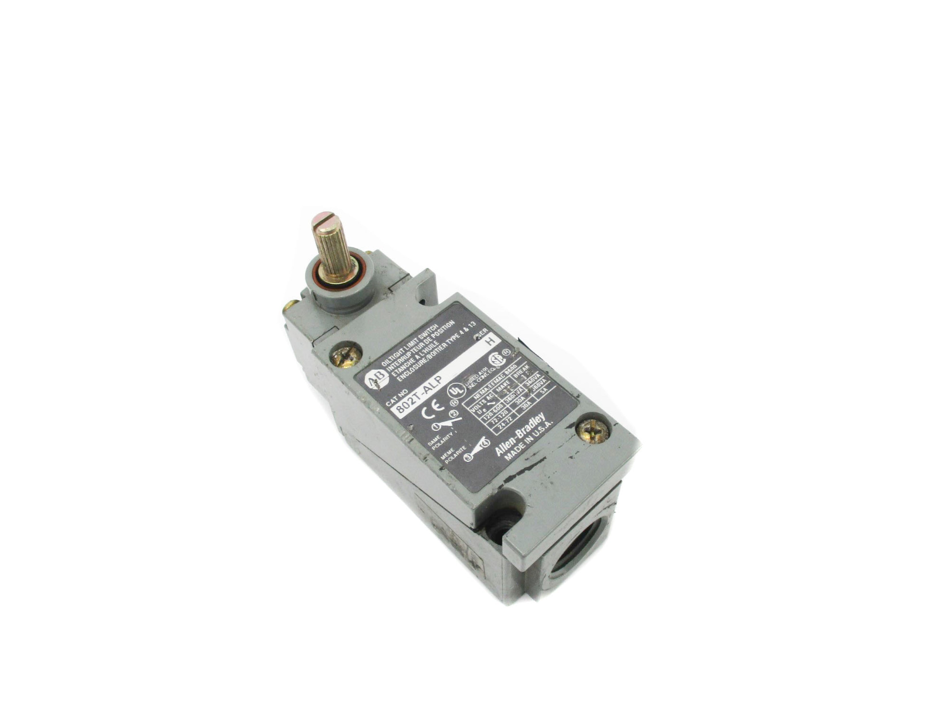 ALLEN BRADLEY 802T-ALP SER. H UNMP