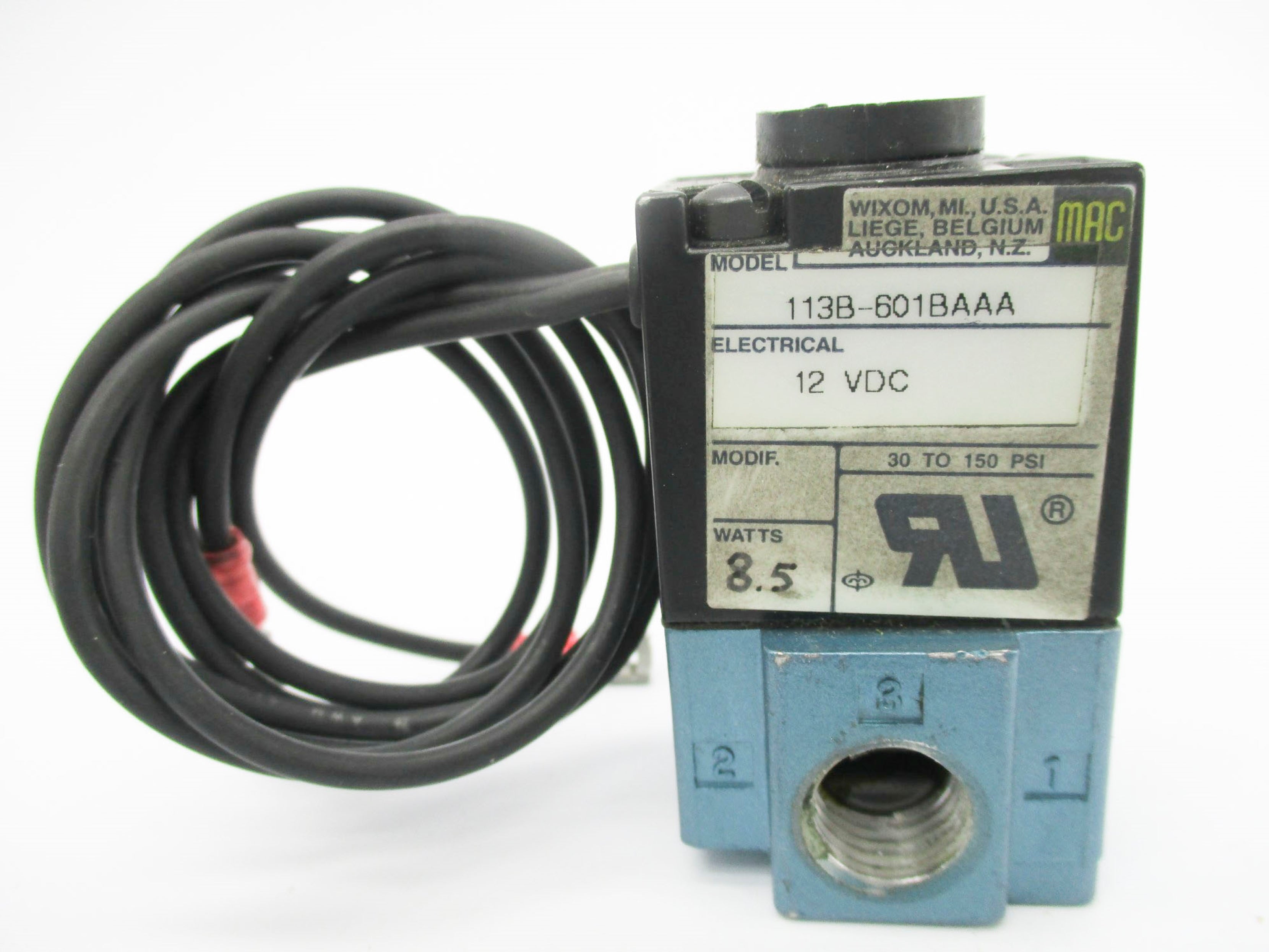 MAC 113B-601BAAA 12V 30-150PSI UNMP
