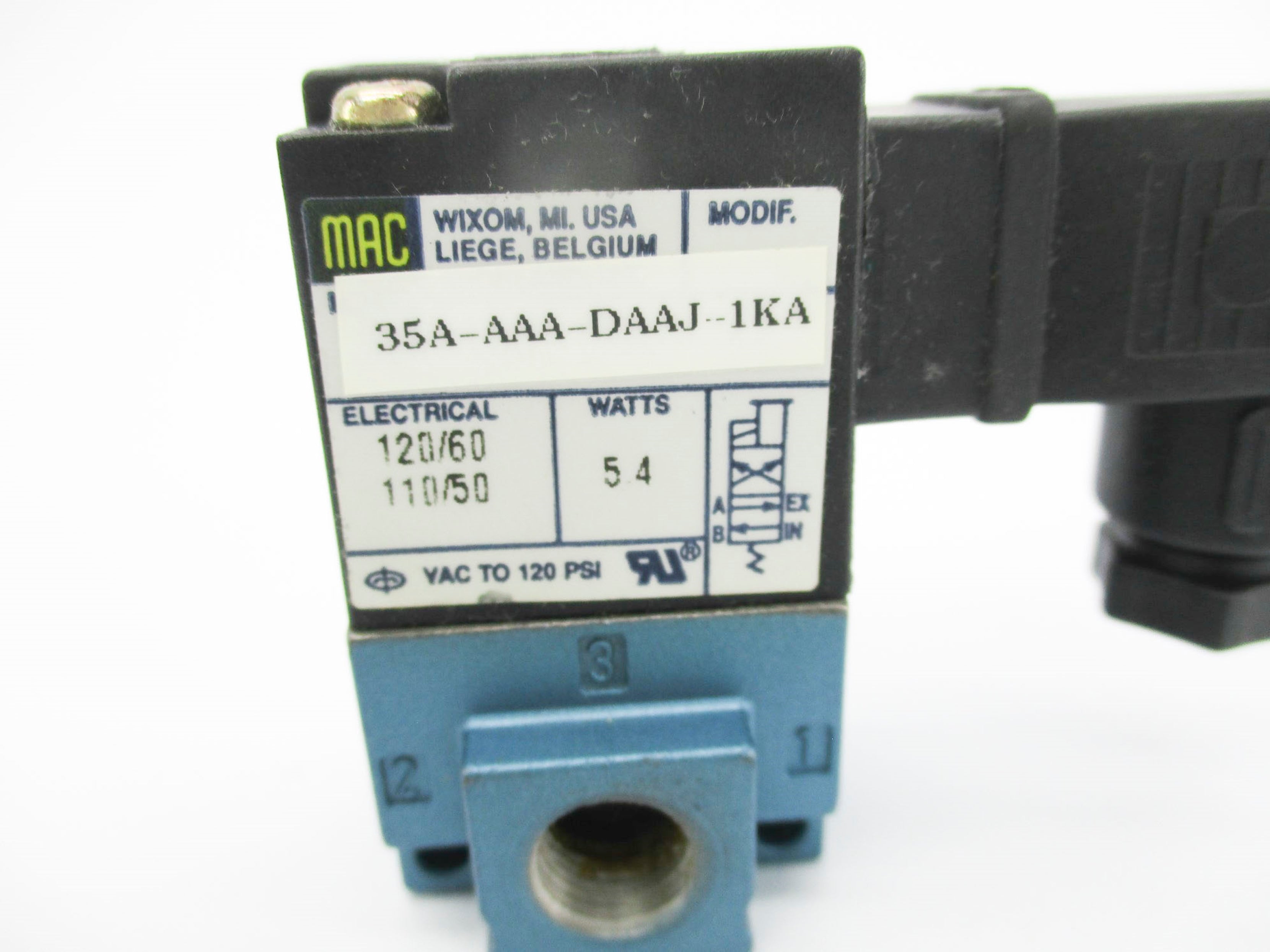 MAC 35A-AAA-DAAJ-1KA 120/110V 120PSI UNMP