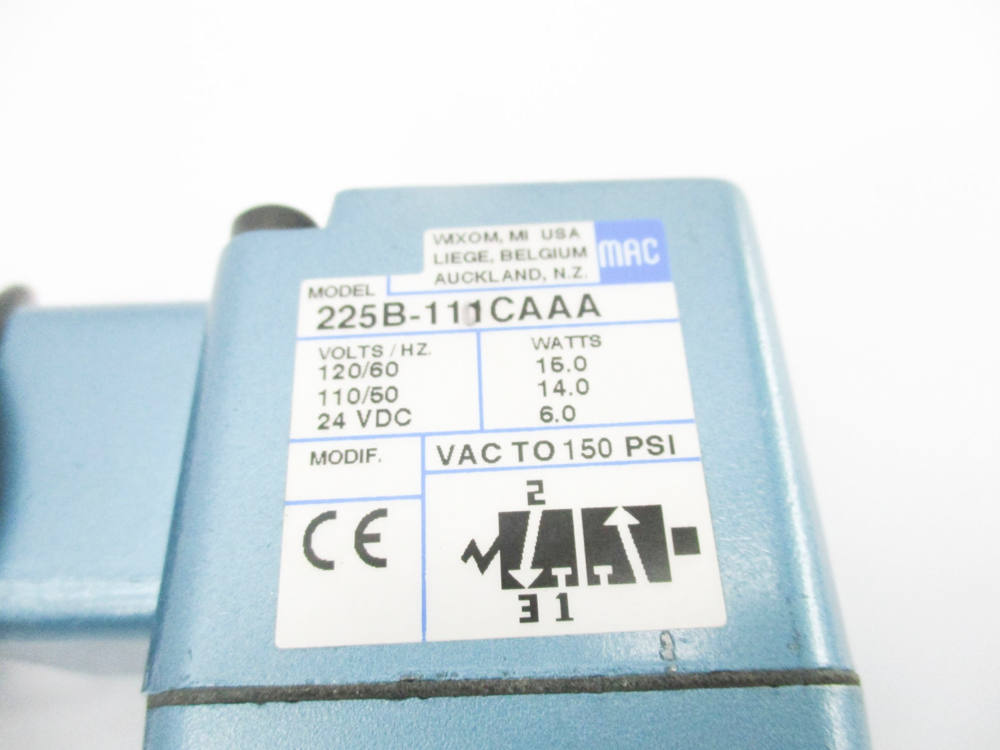 MAC 225B-111CAAA 24/110/120V 150PSI NSNP