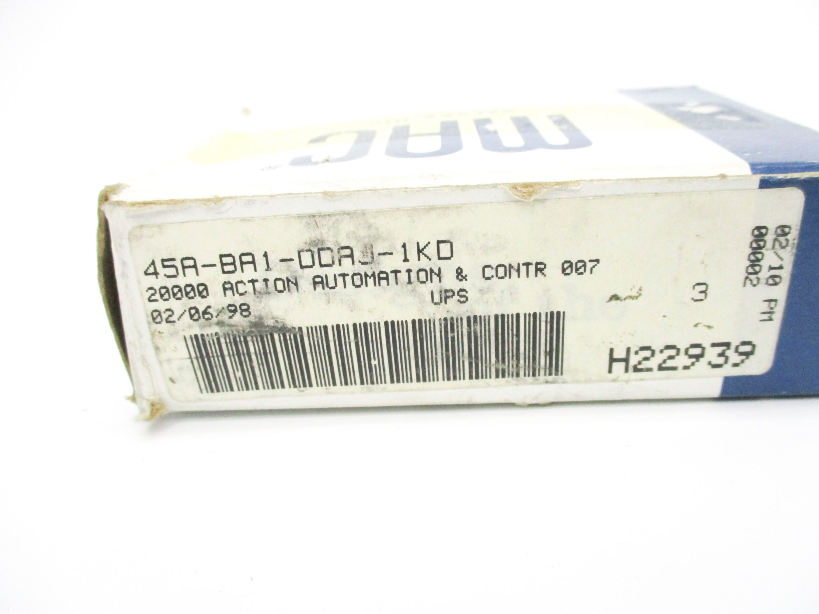 MAC 45A-BA1-DDAJ-1KD 24V 120PSI NSMP