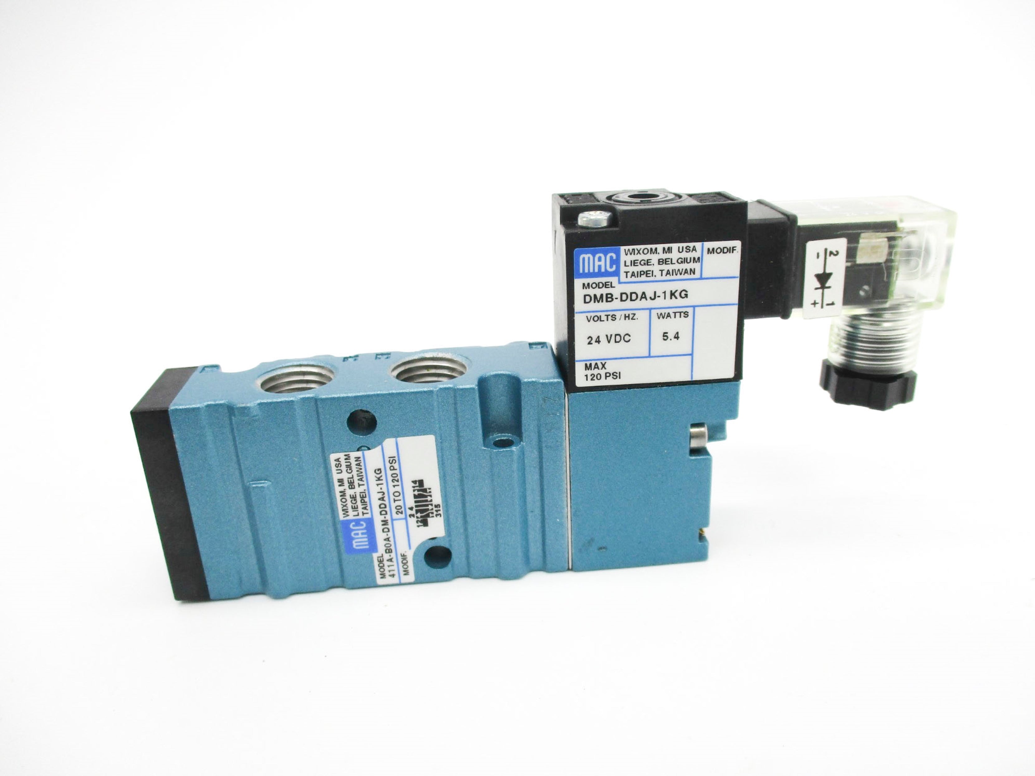MAC 411A-B0A-DM-DDAJ-1KG 24V 20-120PSI NSMP