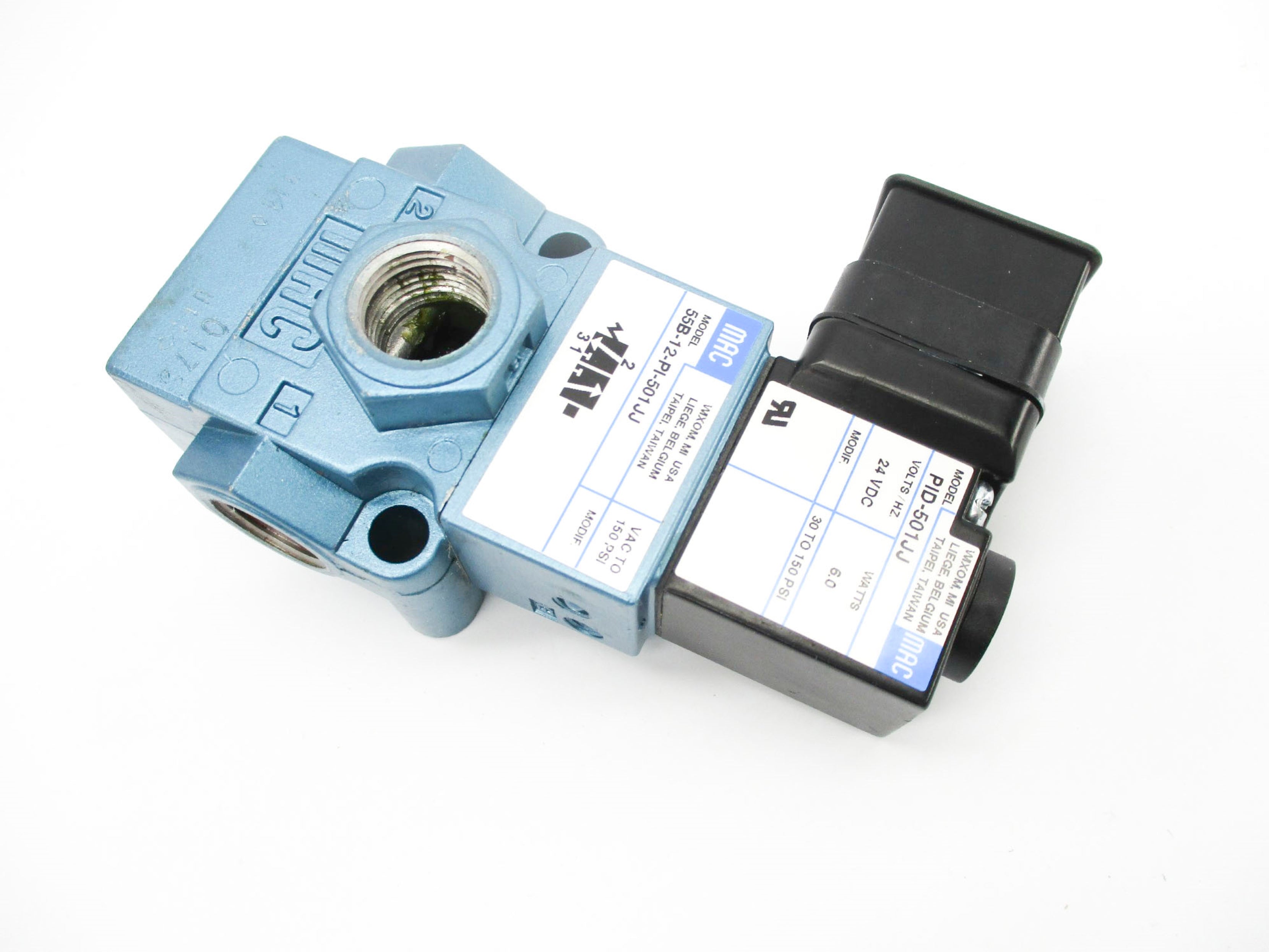 MAC 55B-12-PI-501JJ 24V 30-150PSI NSMP