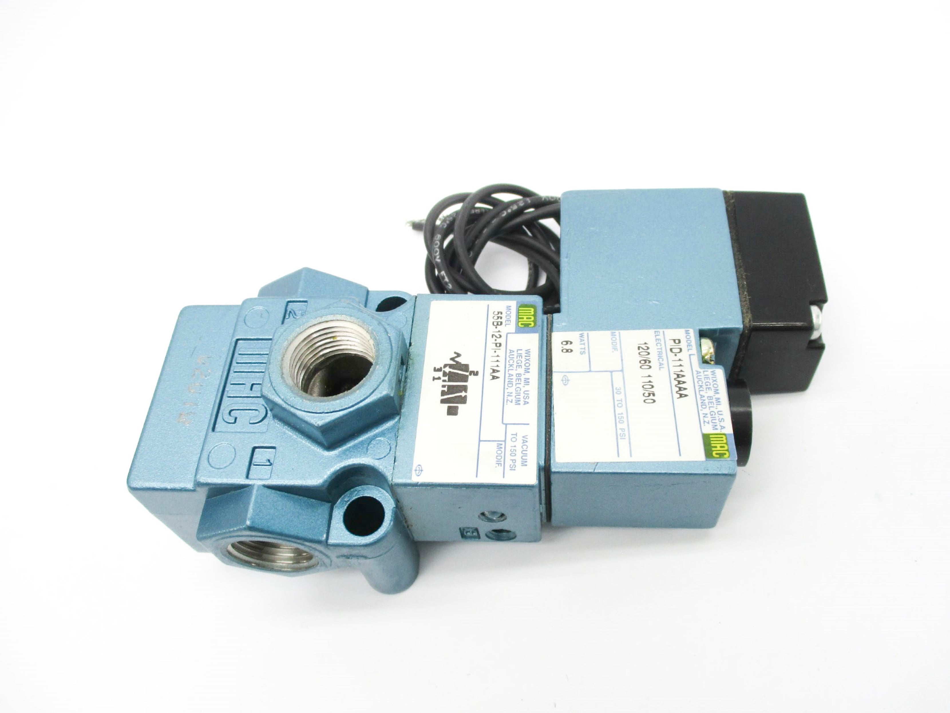 MAC 55B-12-PI-111AA 120/110V 30-150PSI NSMP