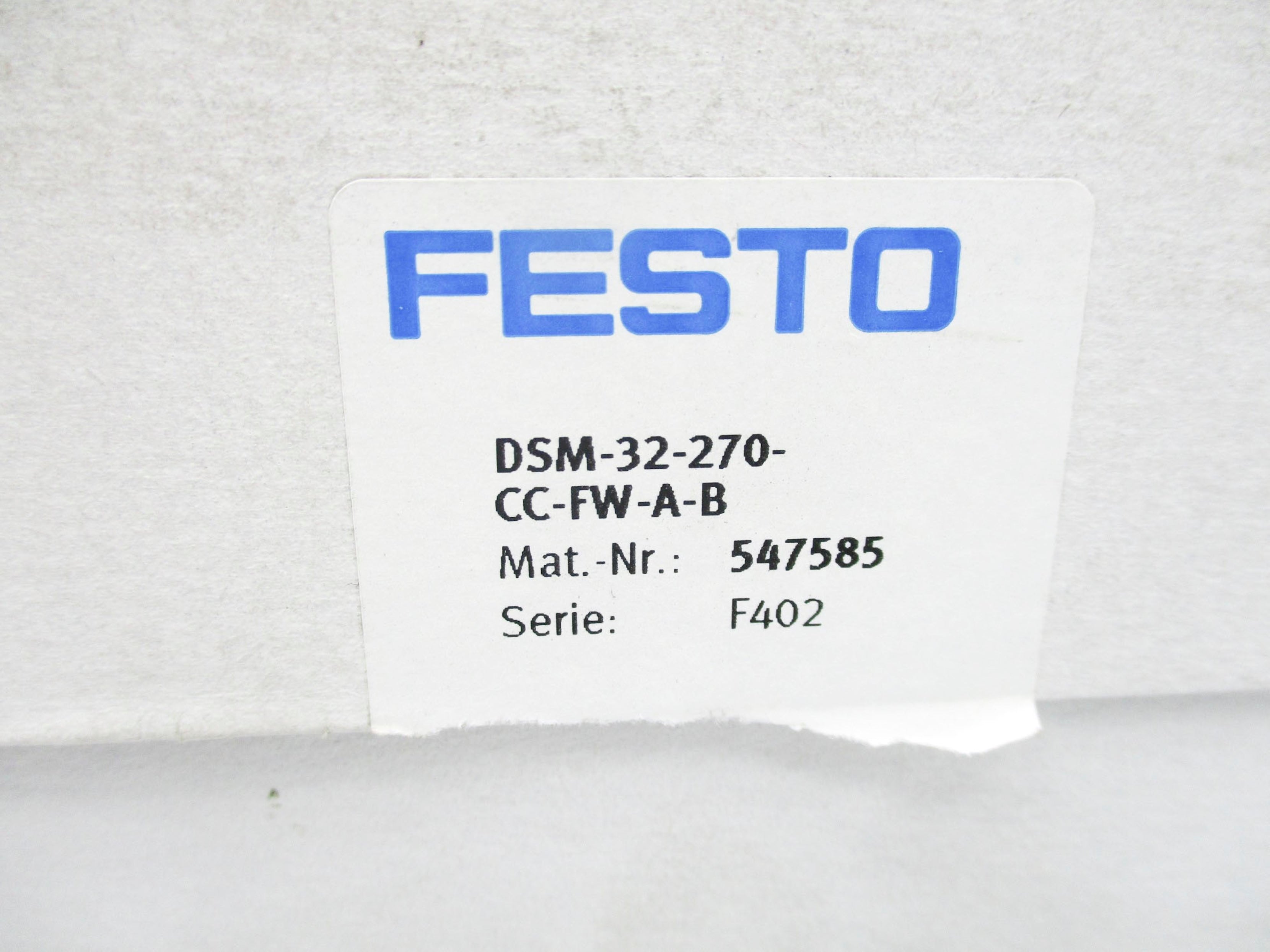 FESTO DSM-32-270-CC-FW-A-B 547585 145PSI NSMP