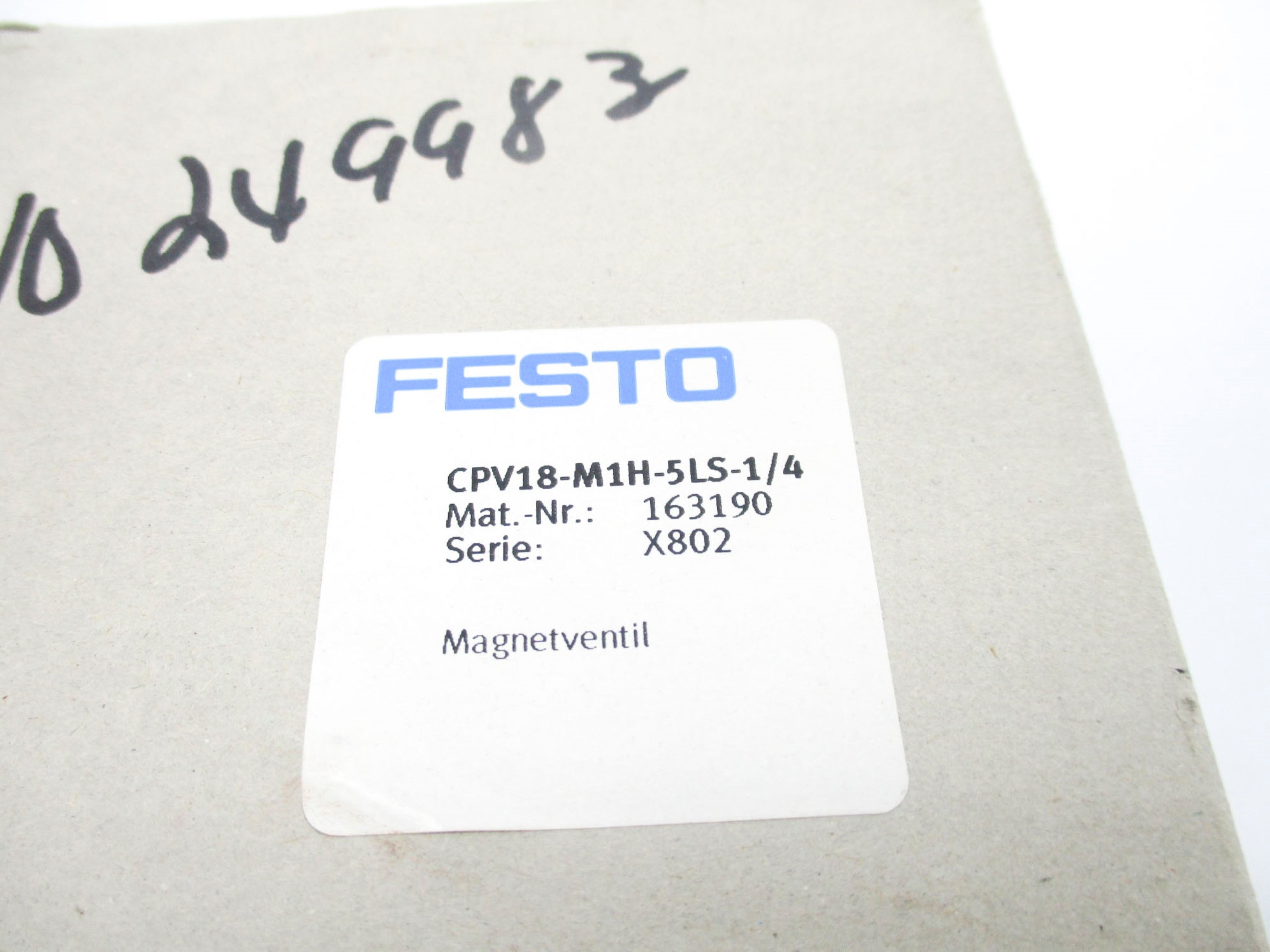 FESTO CPV18-M1H-5LS-1/4 163190 24VDC NSMP